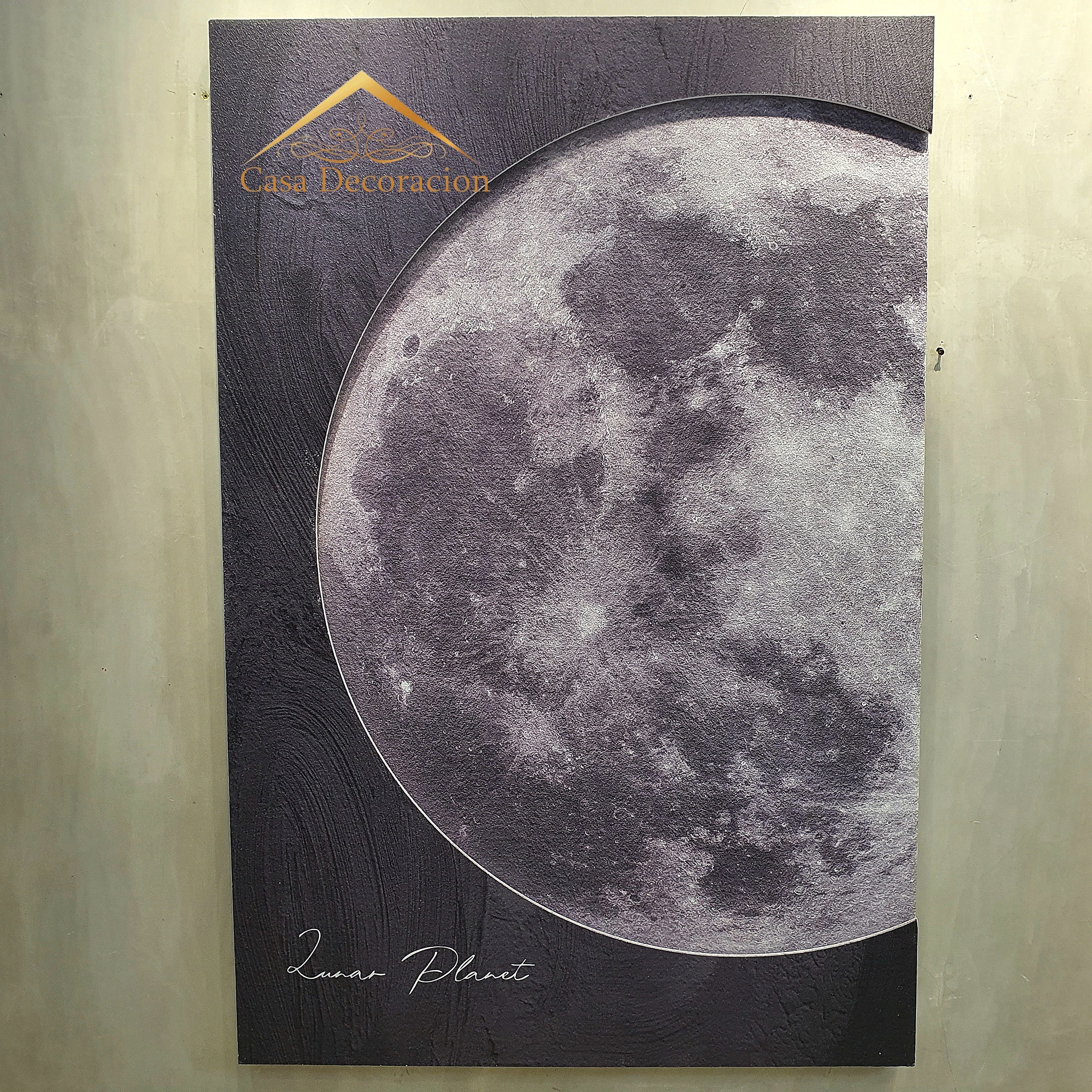 Lunar Wall Art with Light