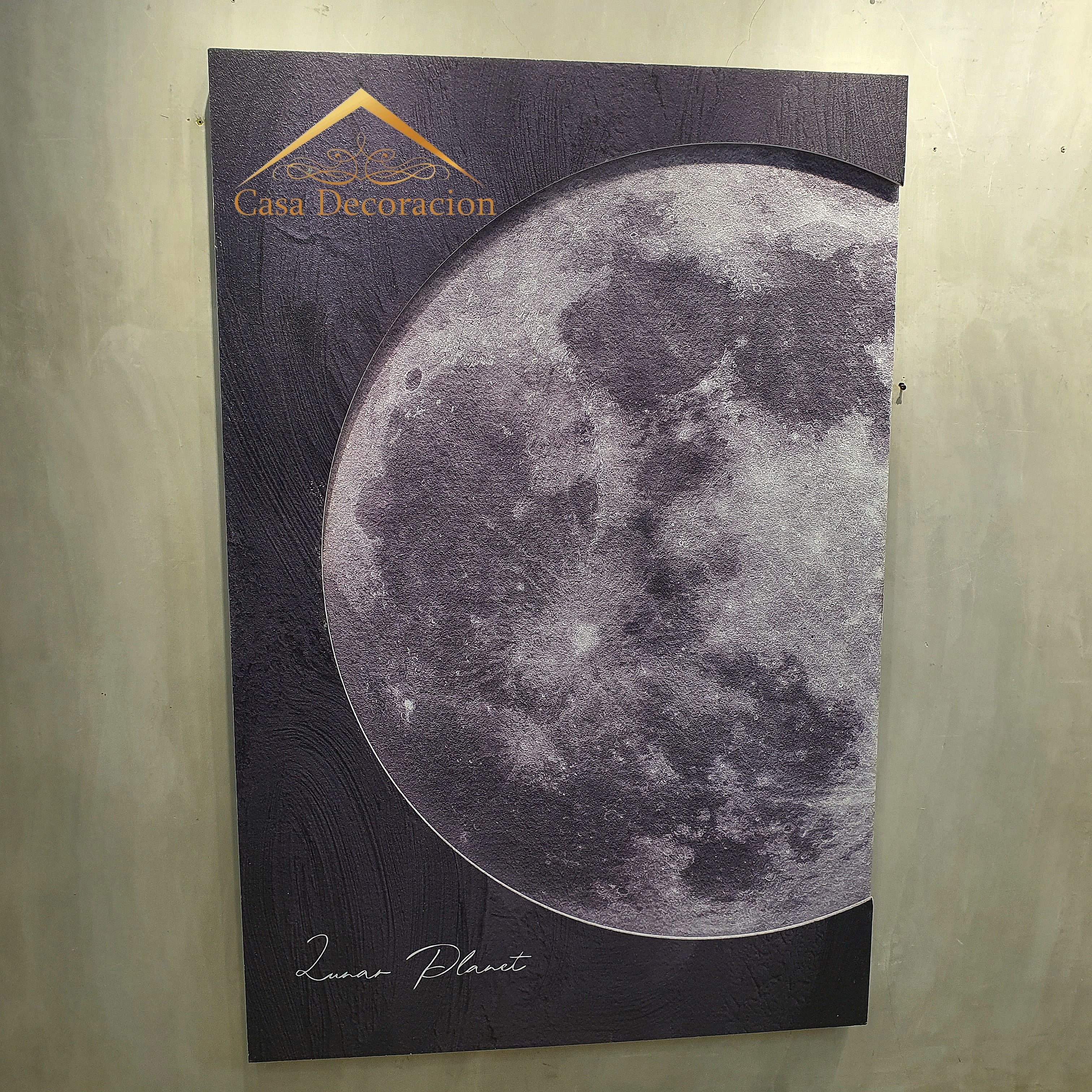 Lunar Wall Art with Light