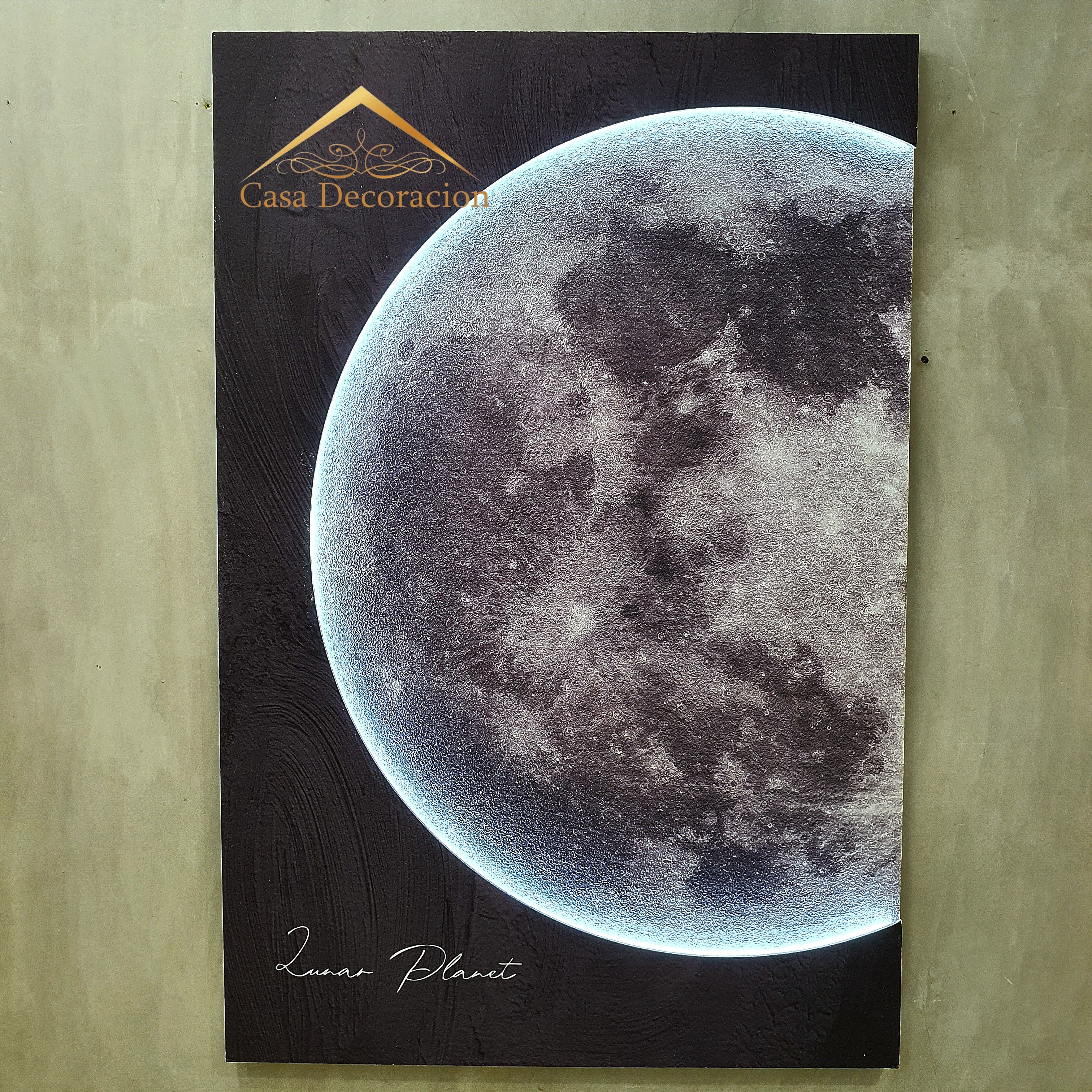 Lunar Wall Art with Light