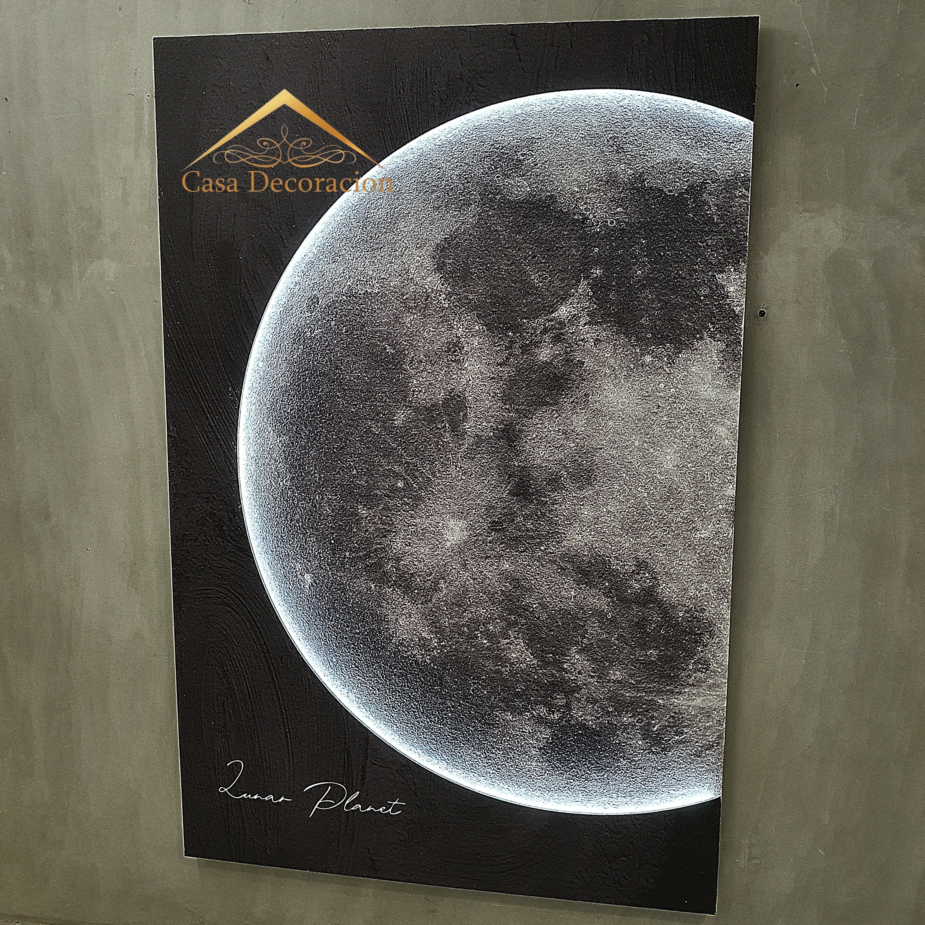 Lunar Wall Art with Light
