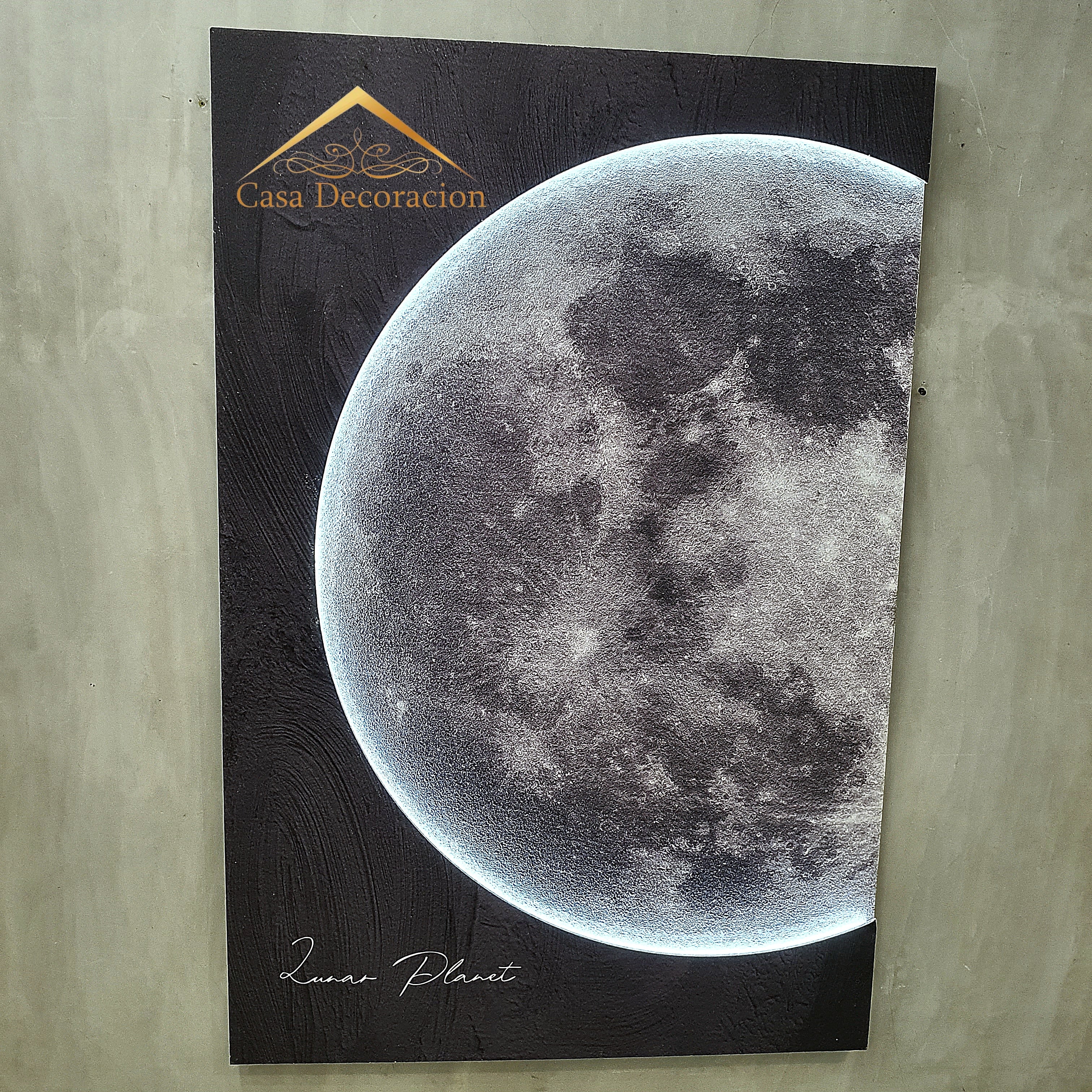 Lunar Wall Art with Light