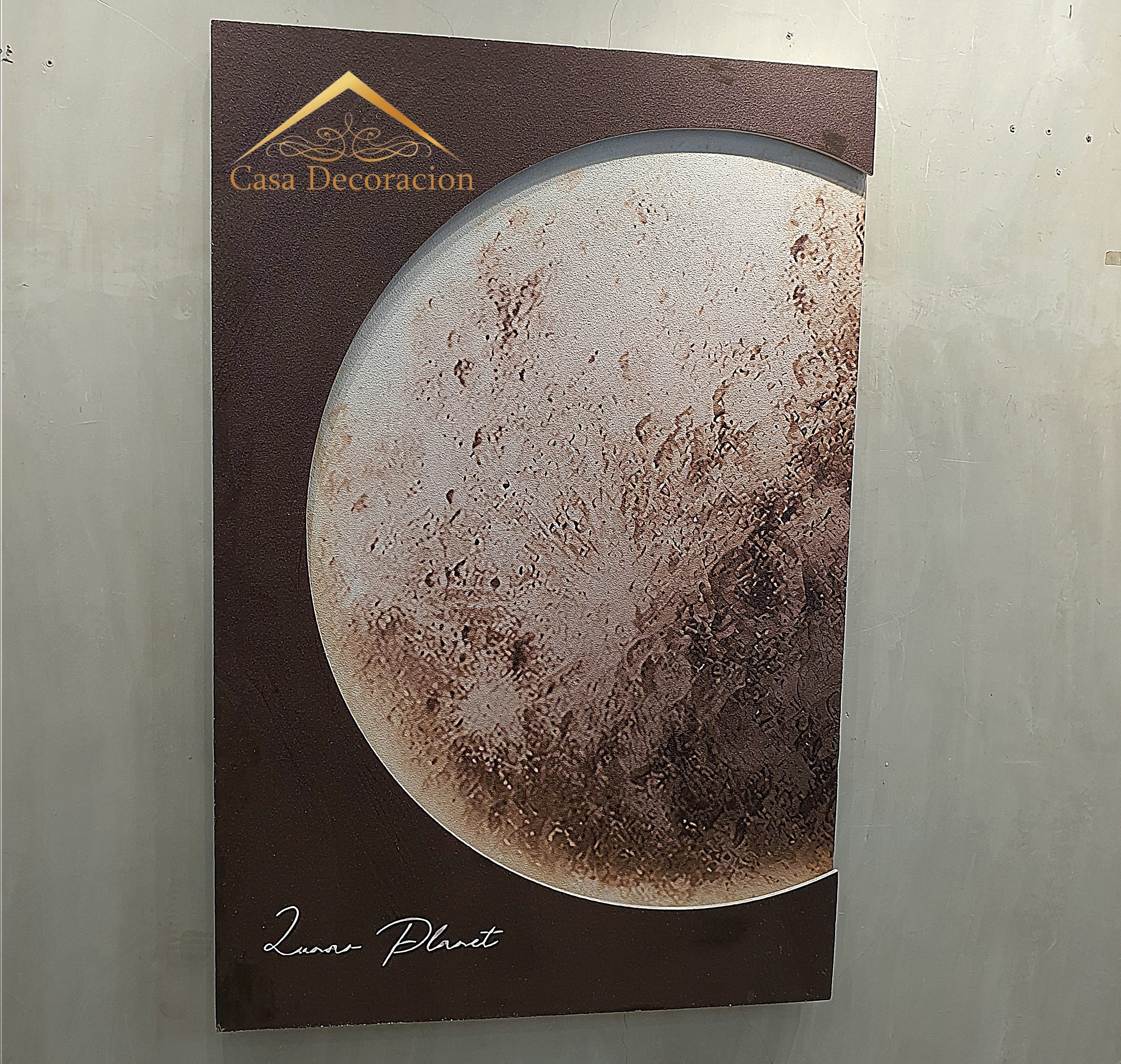 Moon Wall Decor with LED Light