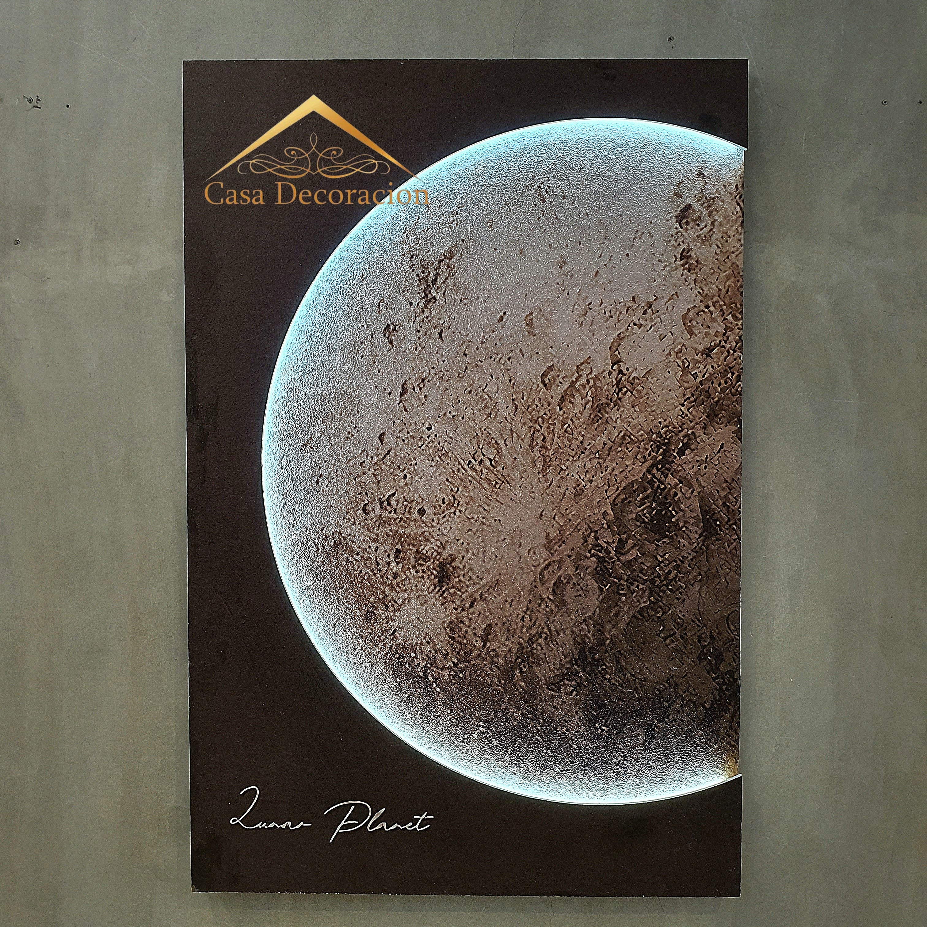 Moon Wall Decor with LED Light