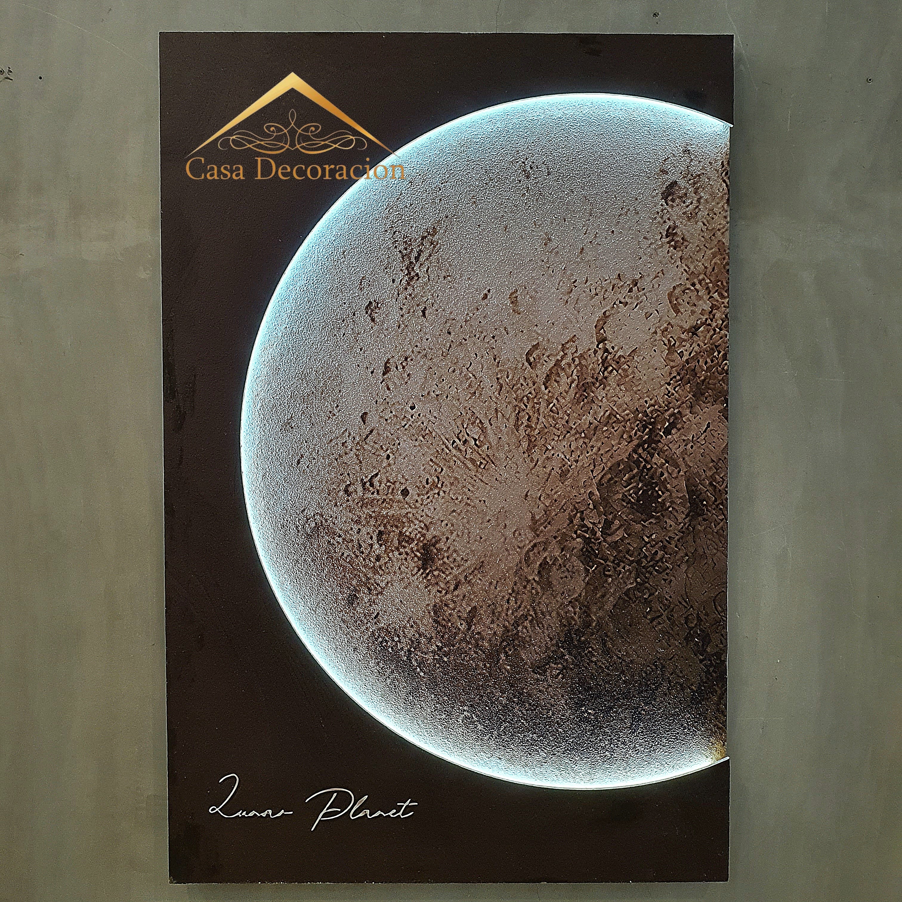 Moon Wall Decor with LED Light