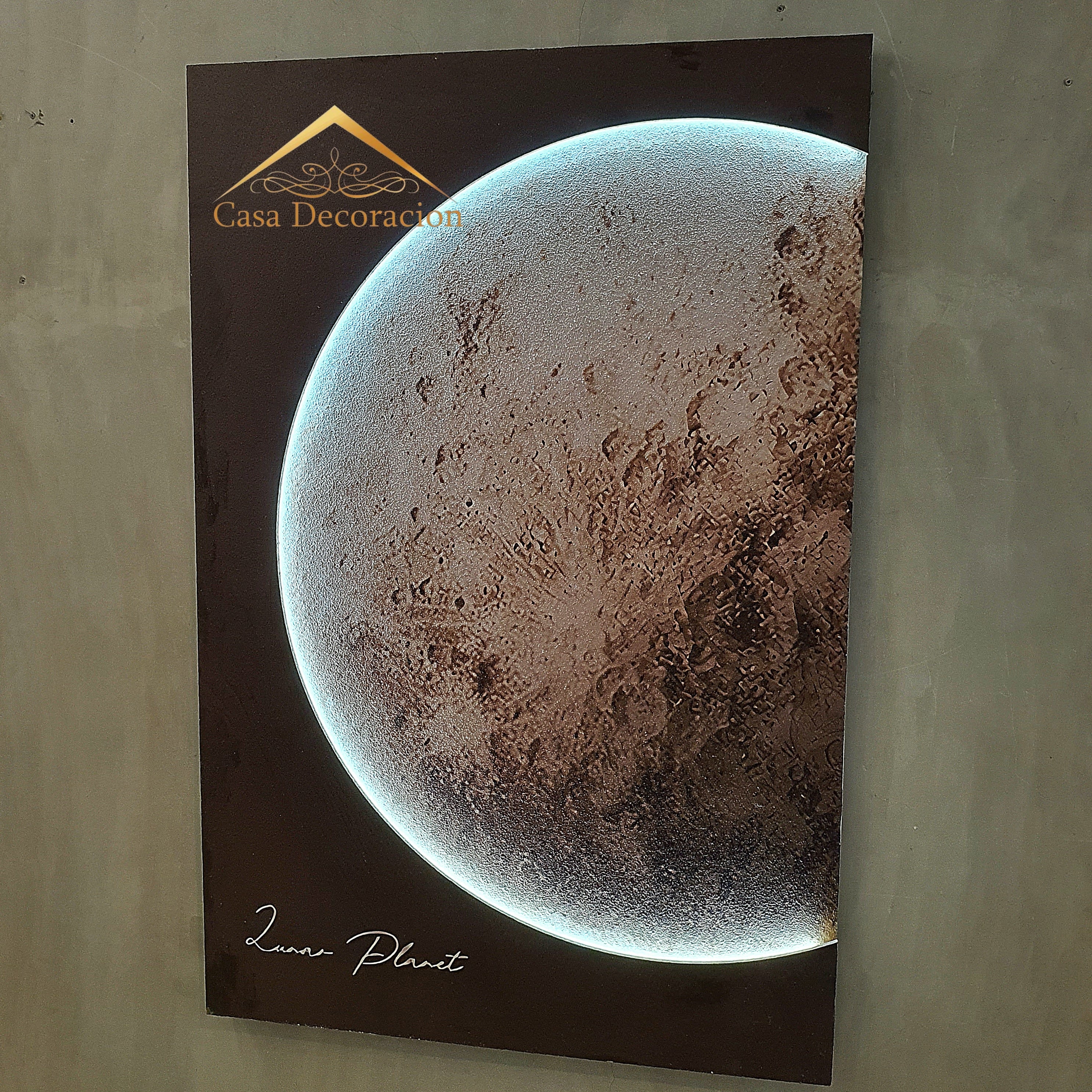 Moon Wall Decor with LED Light