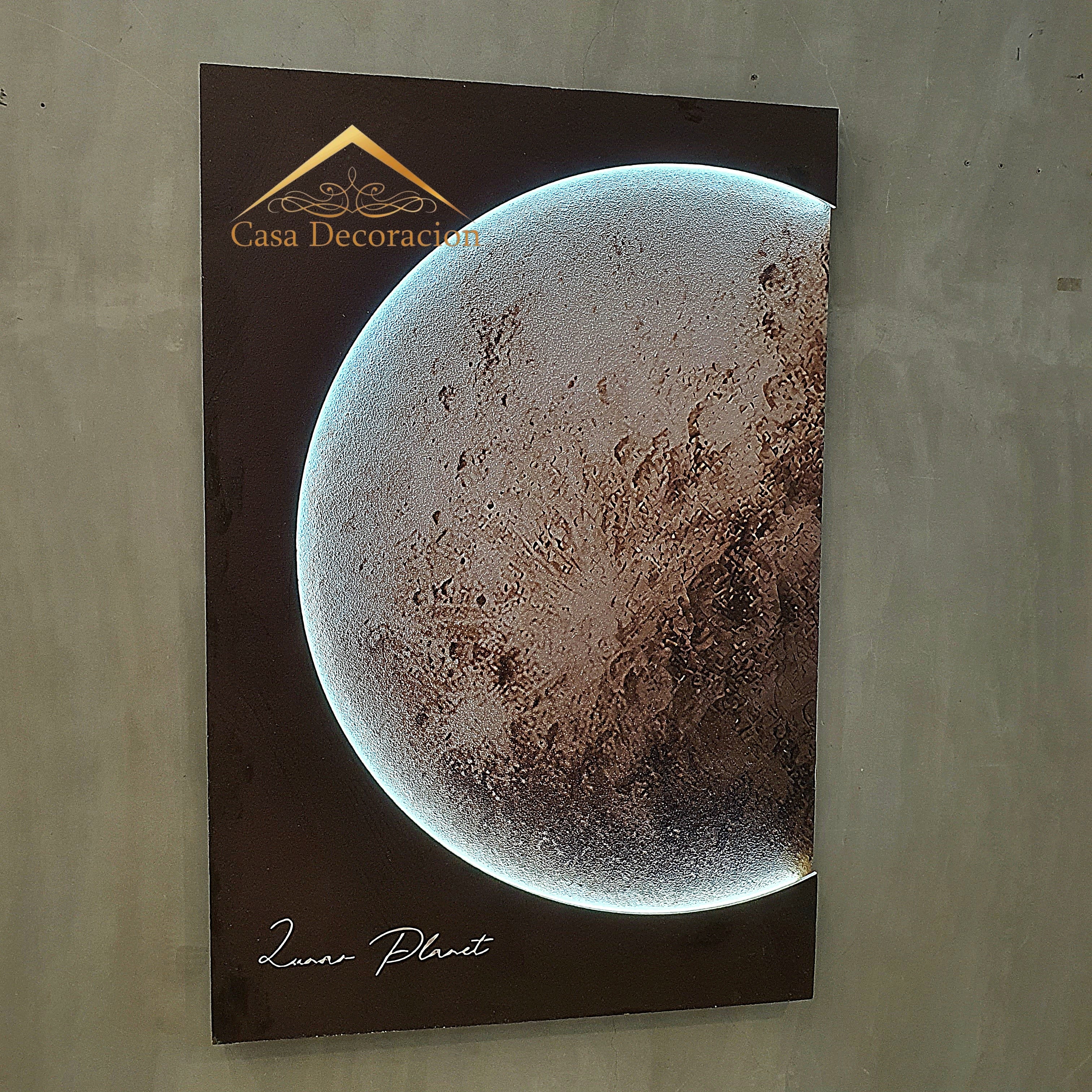 Moon Wall Decor with LED Light