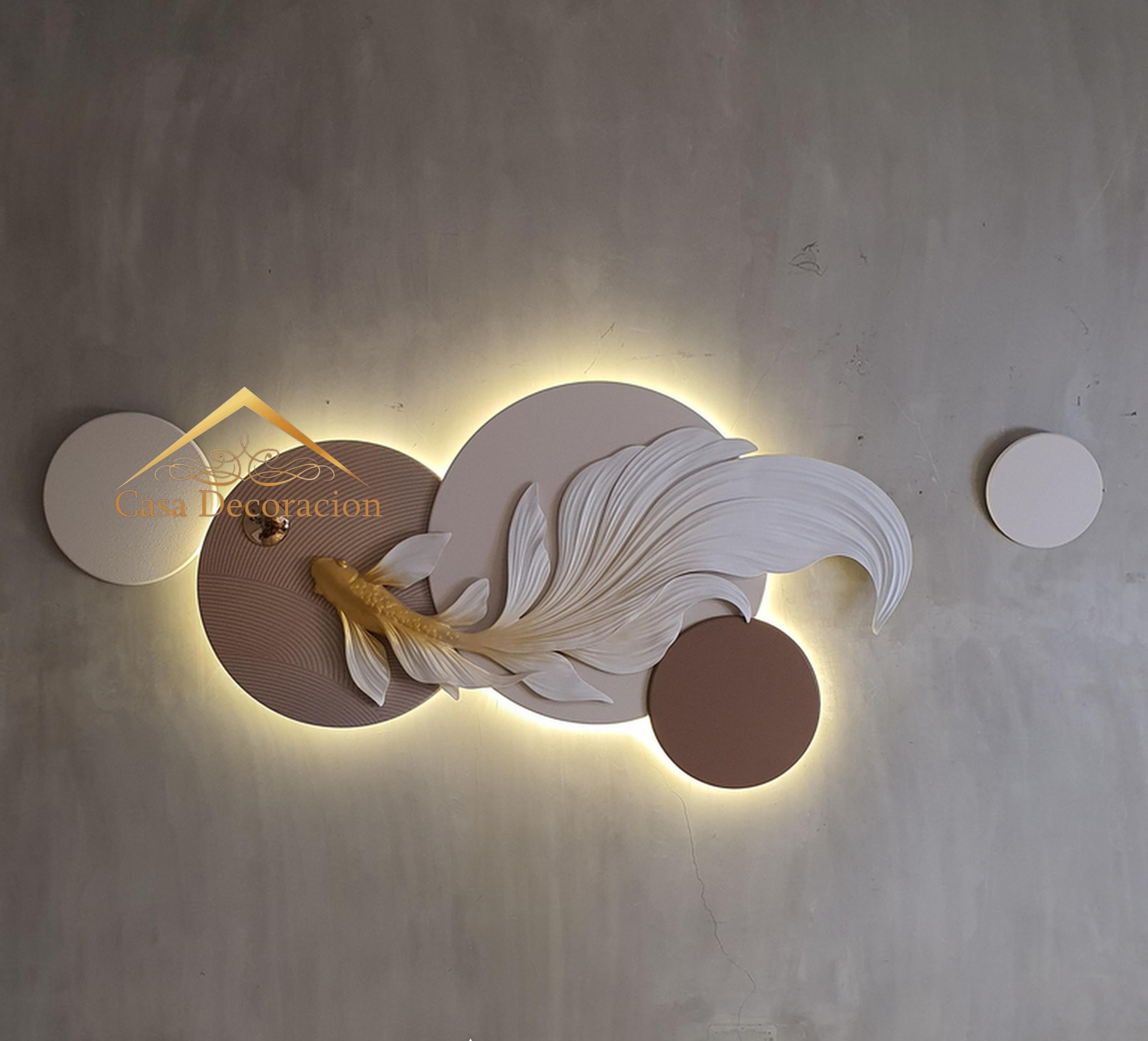 Resin Goldfish W/ LED Light 02