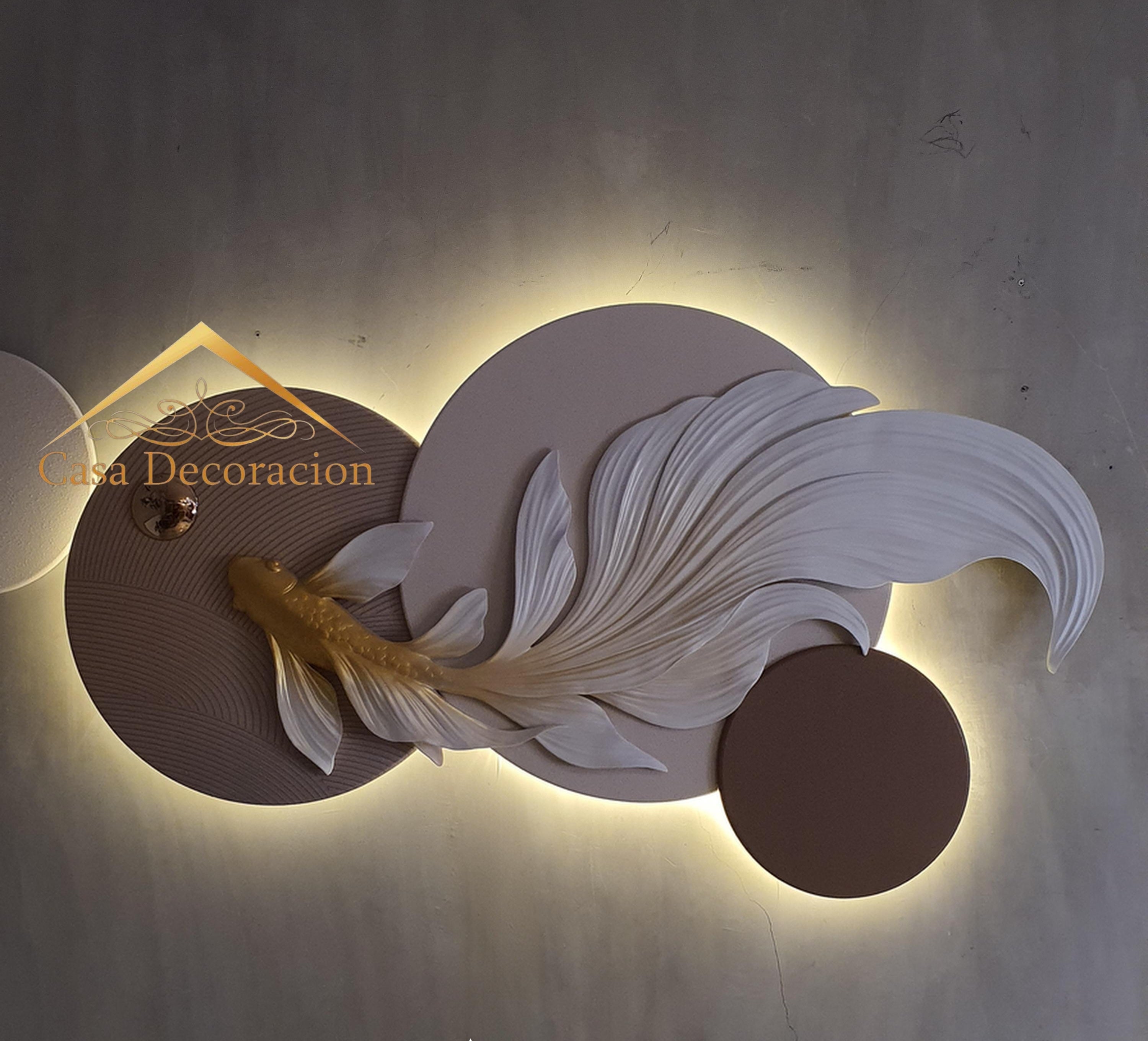 Resin Goldfish W/ LED Light 02