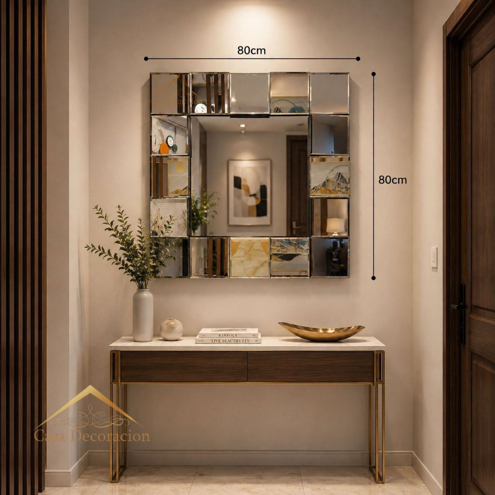 Silver Square Mirror
