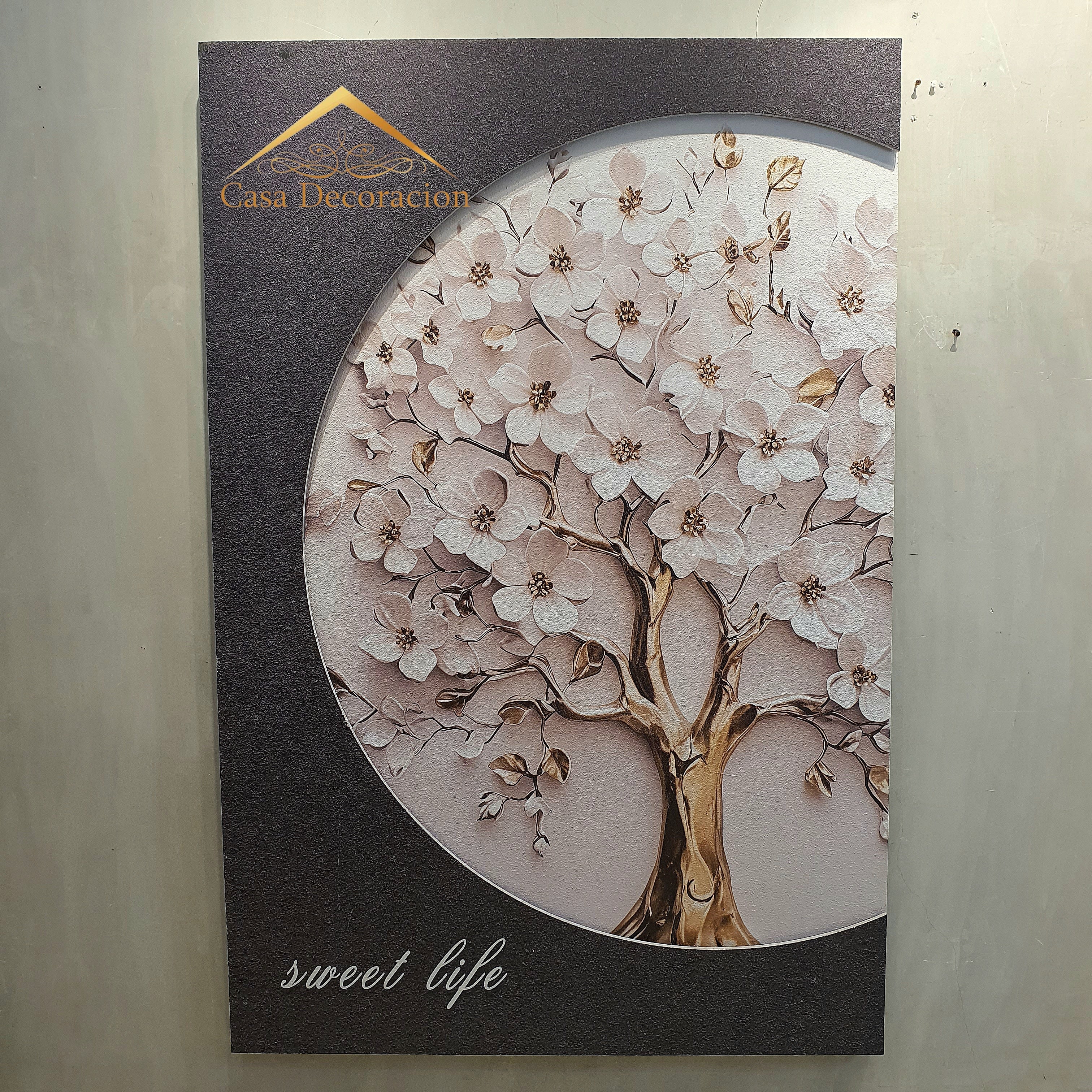 White Flower Tree Wall Art