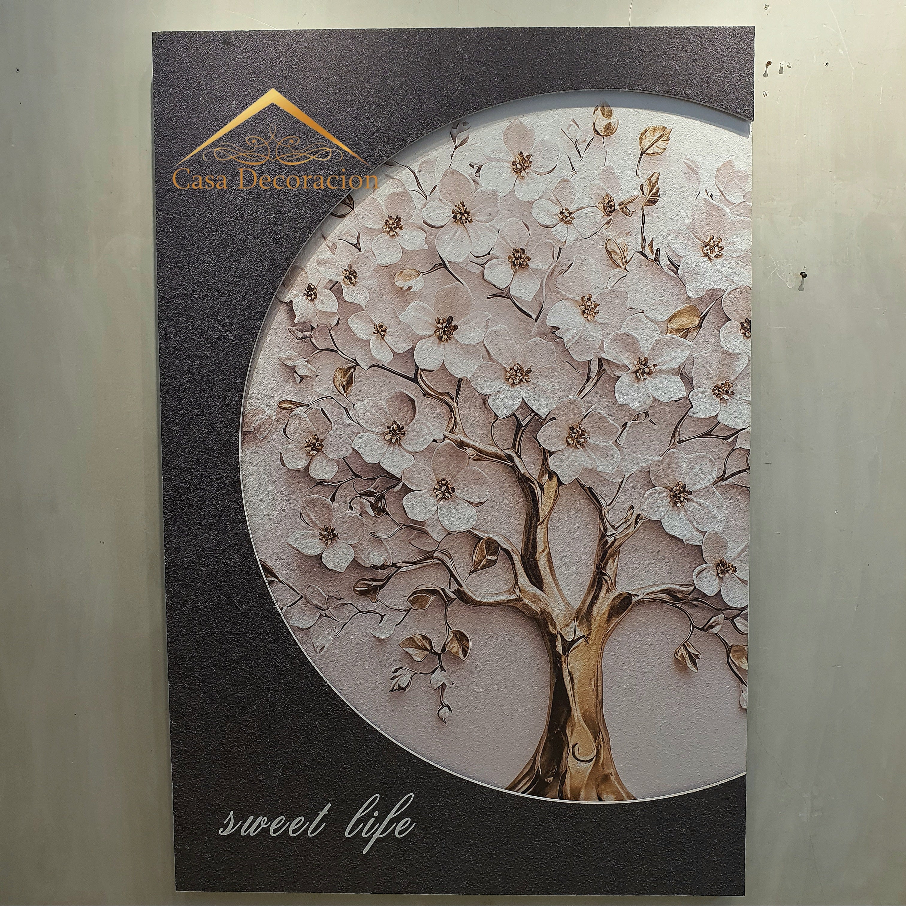 White Flower Tree Wall Art