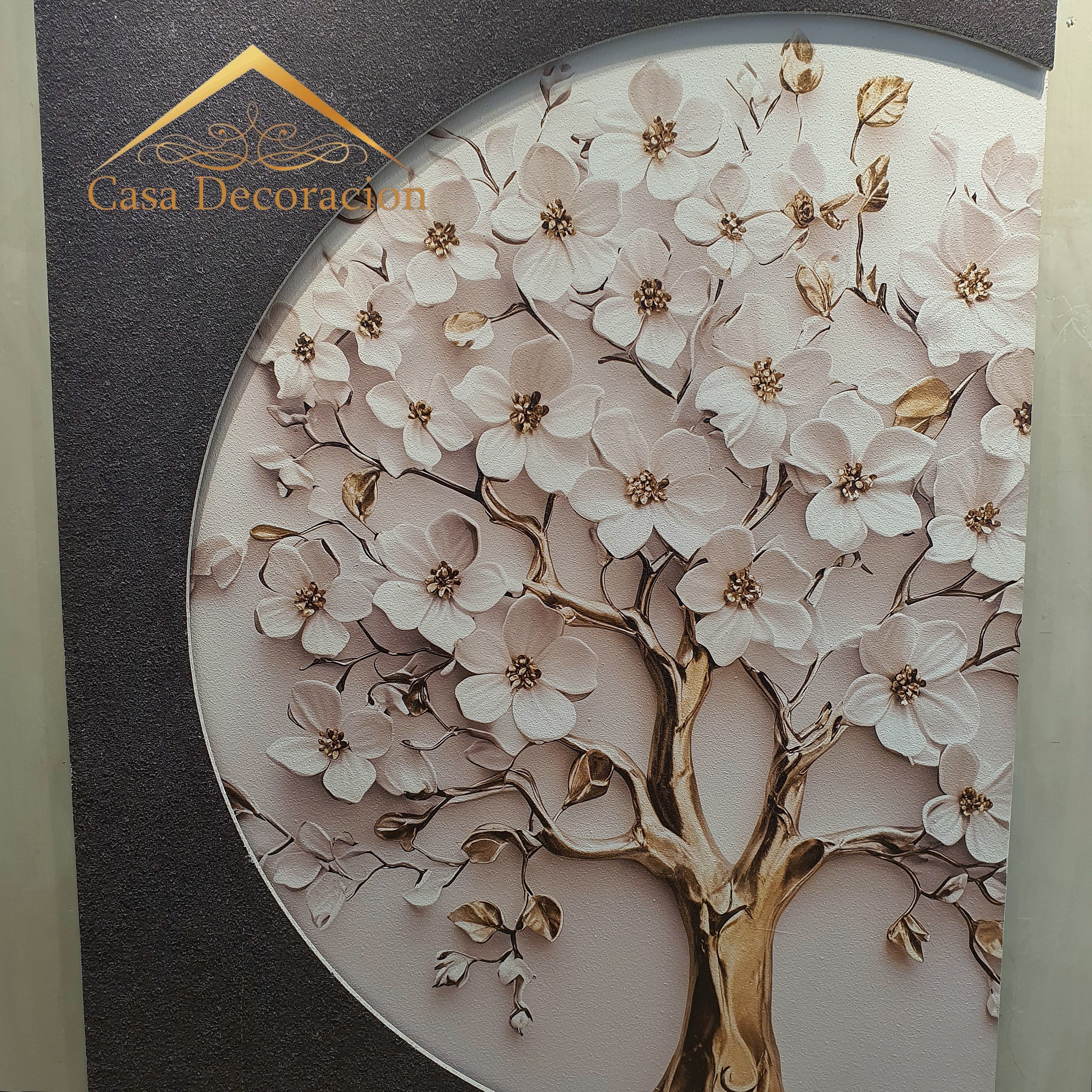White Flower Tree Wall Art