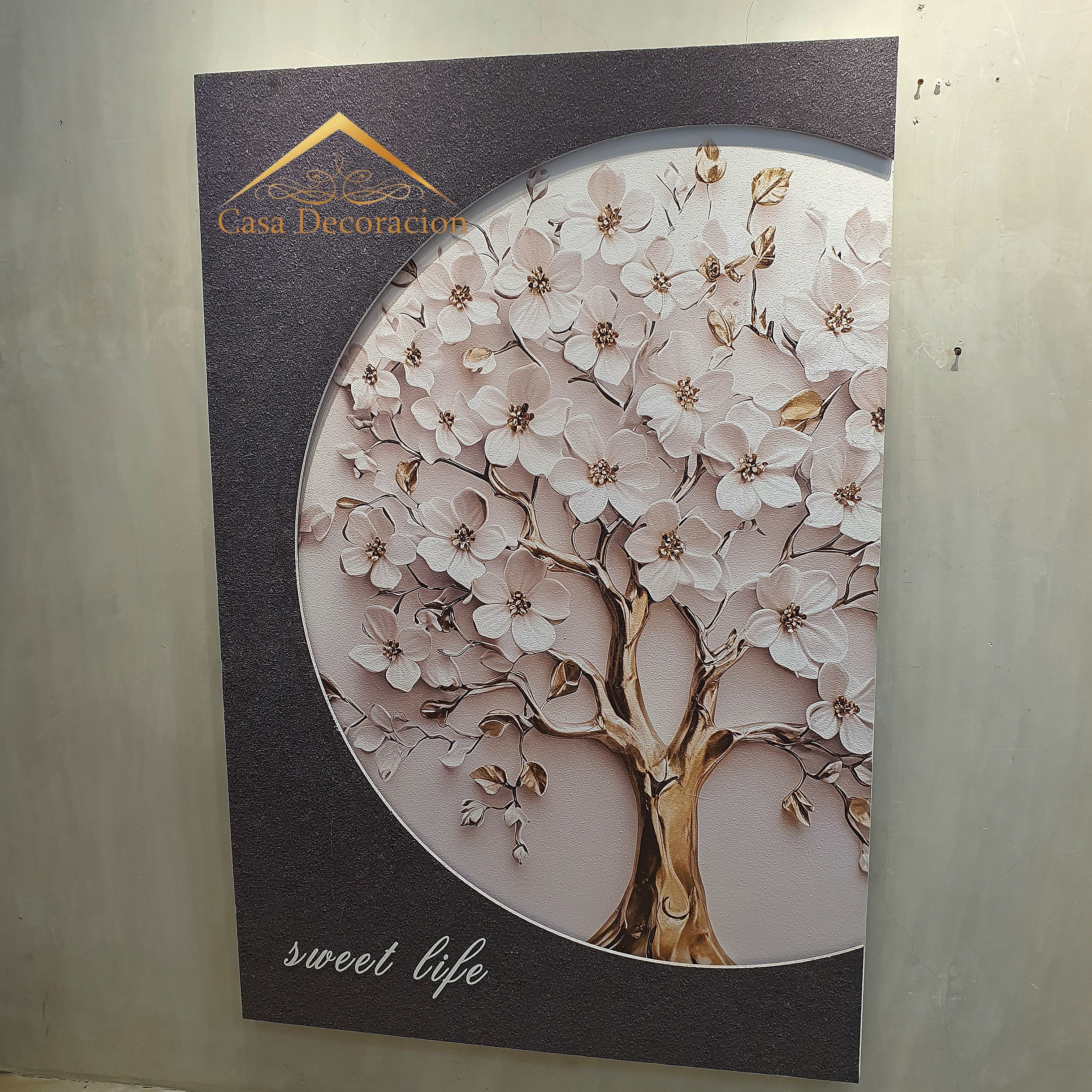 White Flower Tree Wall Art