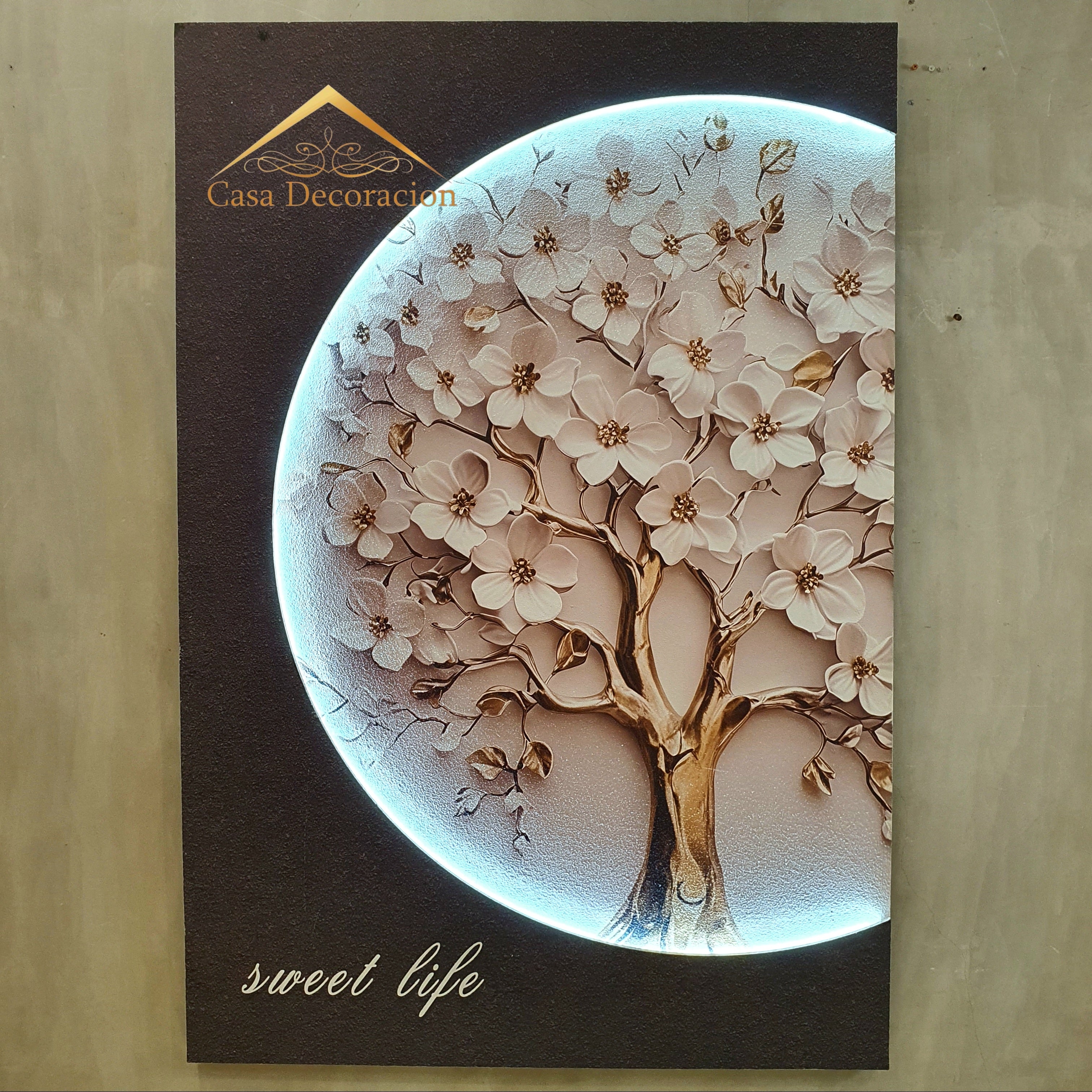 White Flower Tree Wall Art