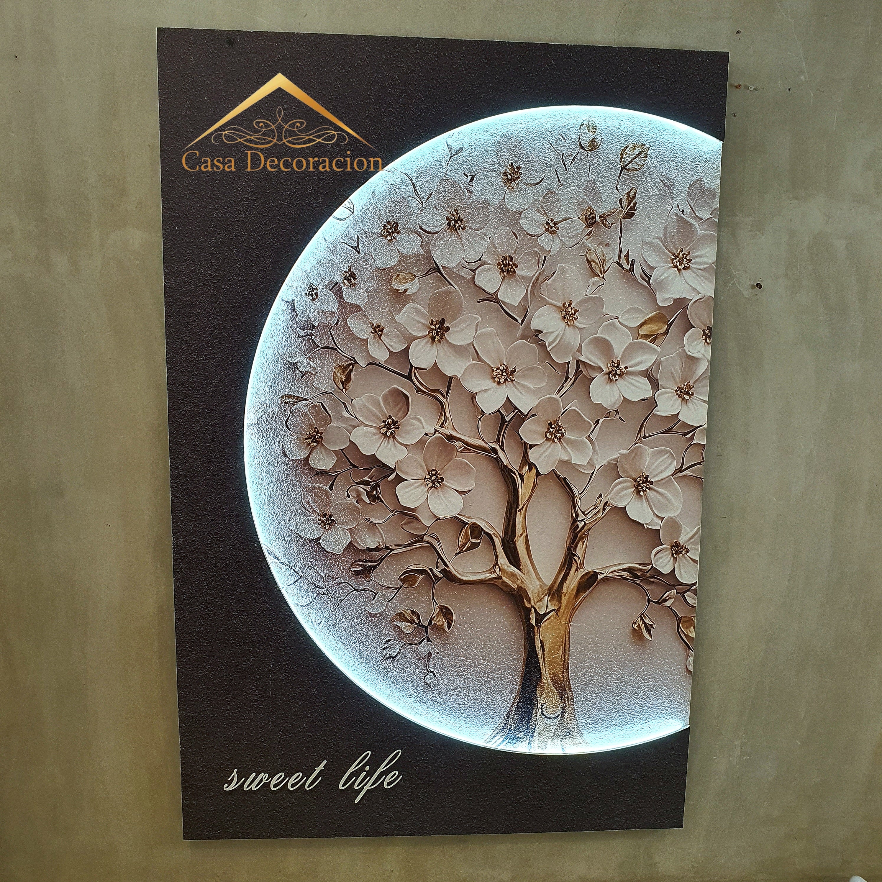 White Flower Tree Wall Art