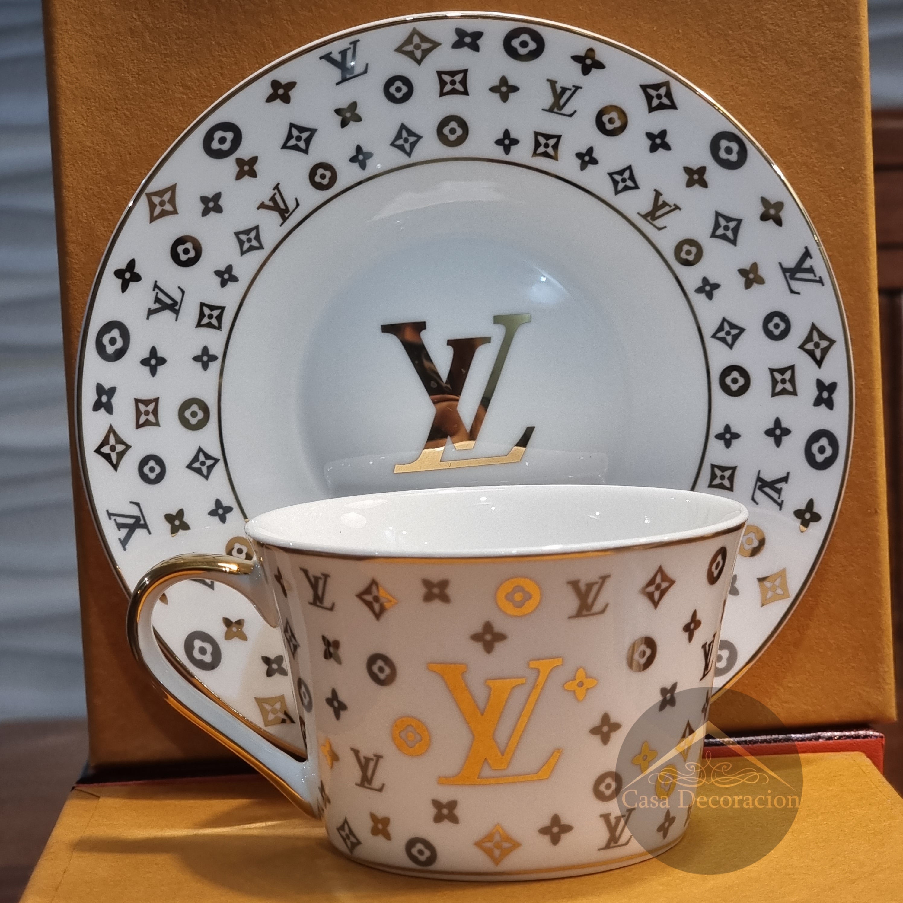 LV NEW Cup and Saucer - H001