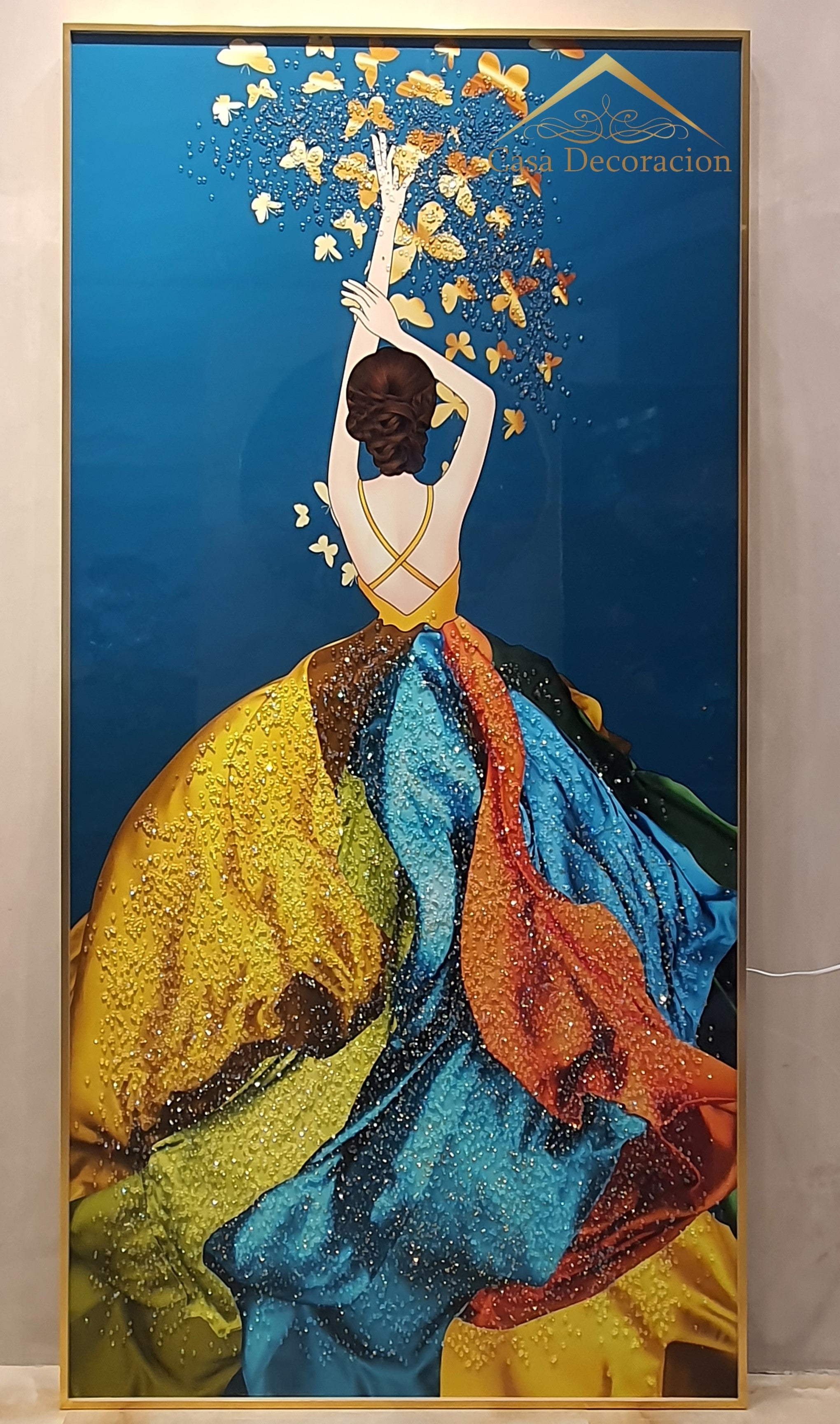 Lady Crystal Porcelain Painting W/LED