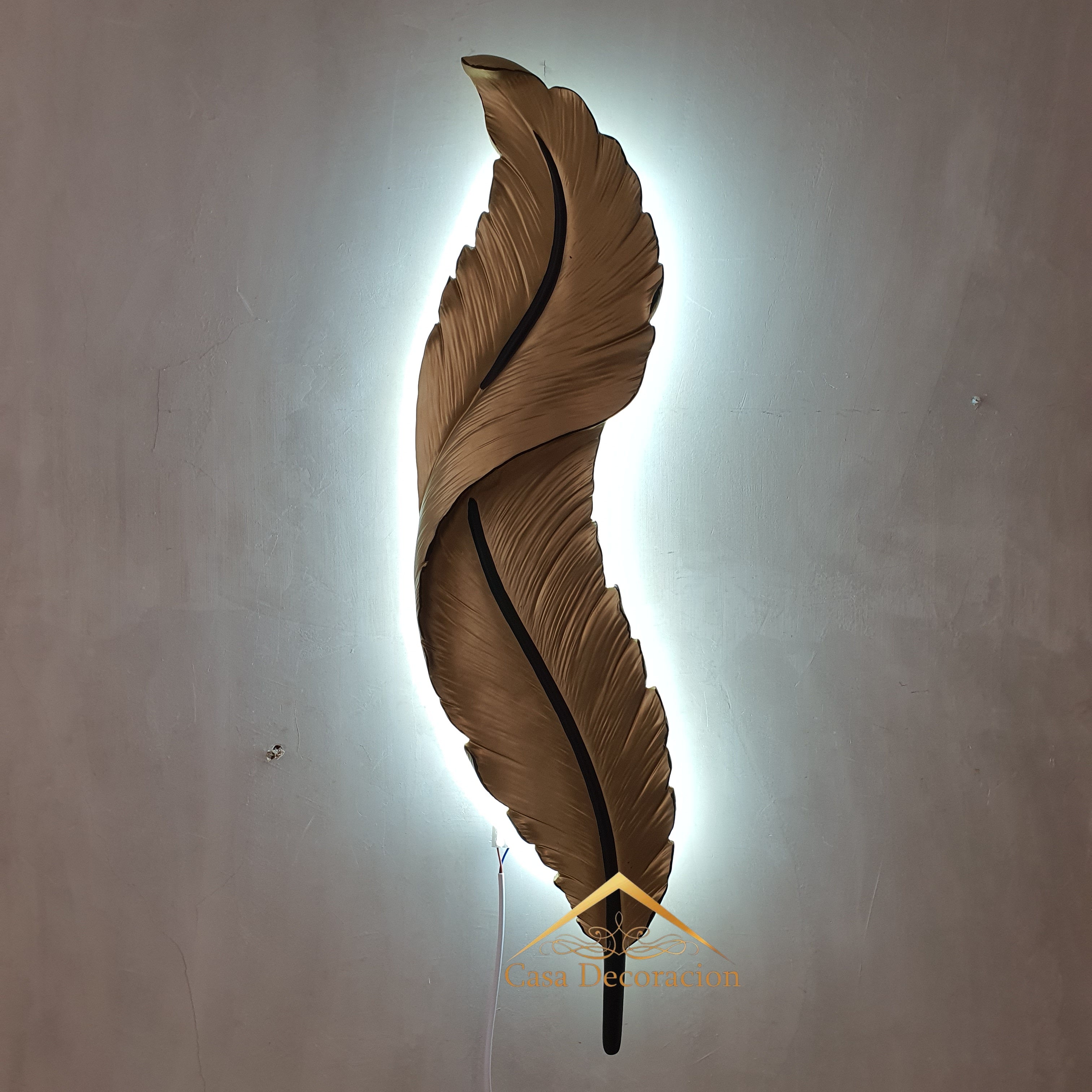 GoldFeather With LED Light Resin