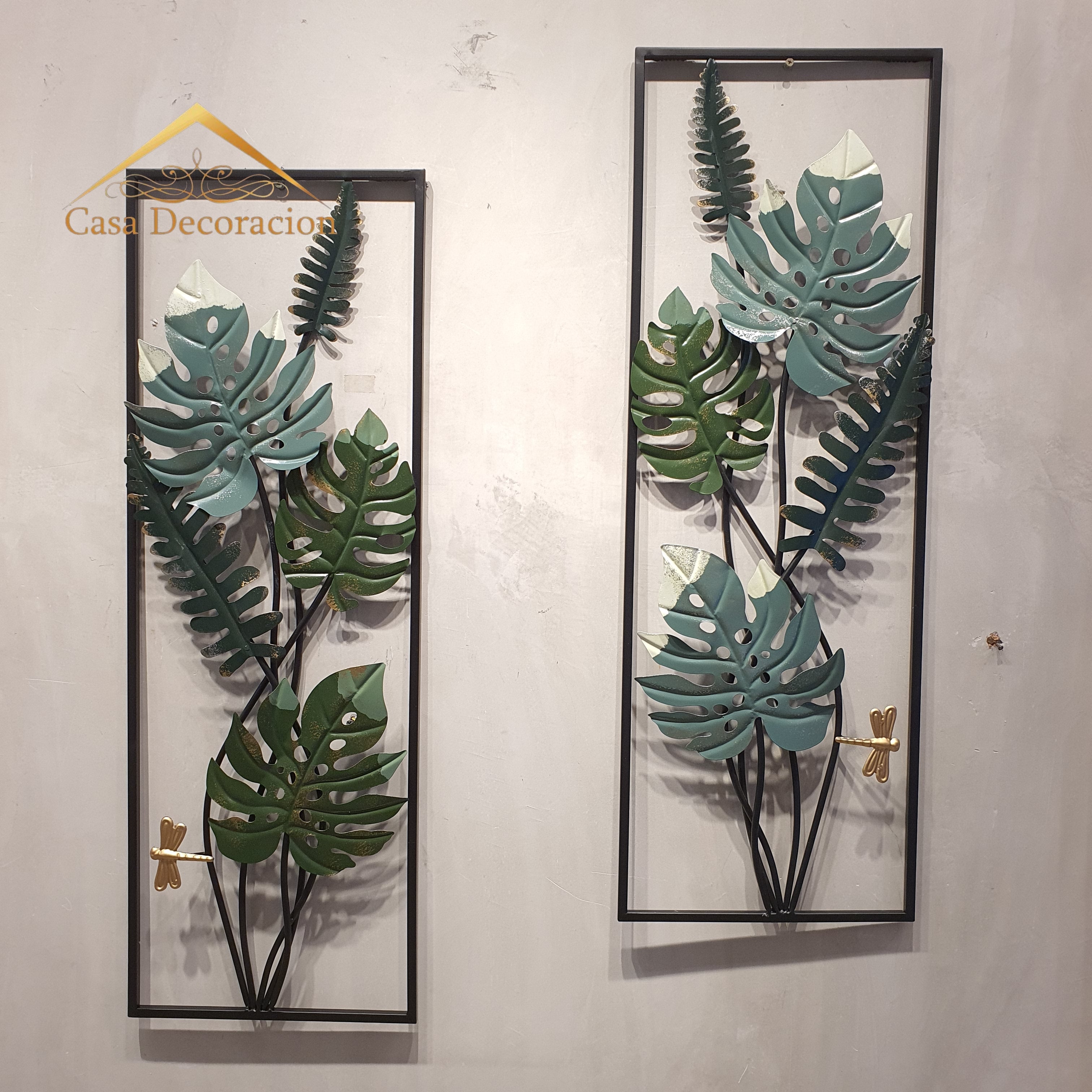 Green Leaves Decor Set of 2