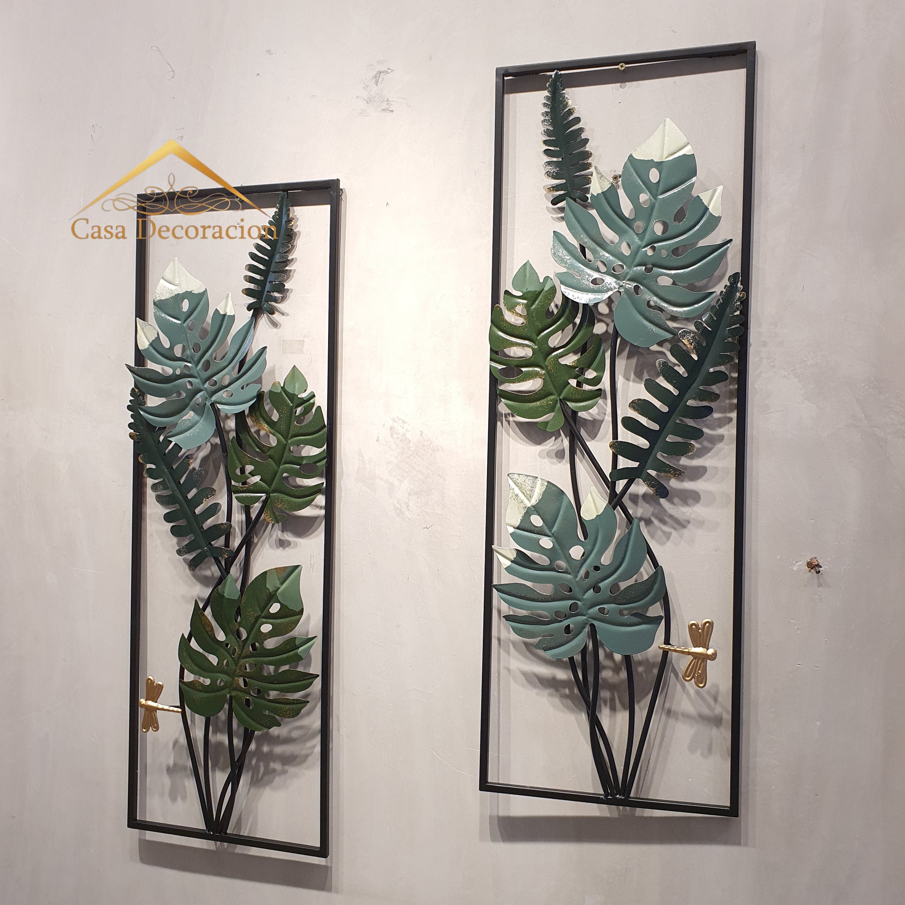Green Leaves Decor Set of 2