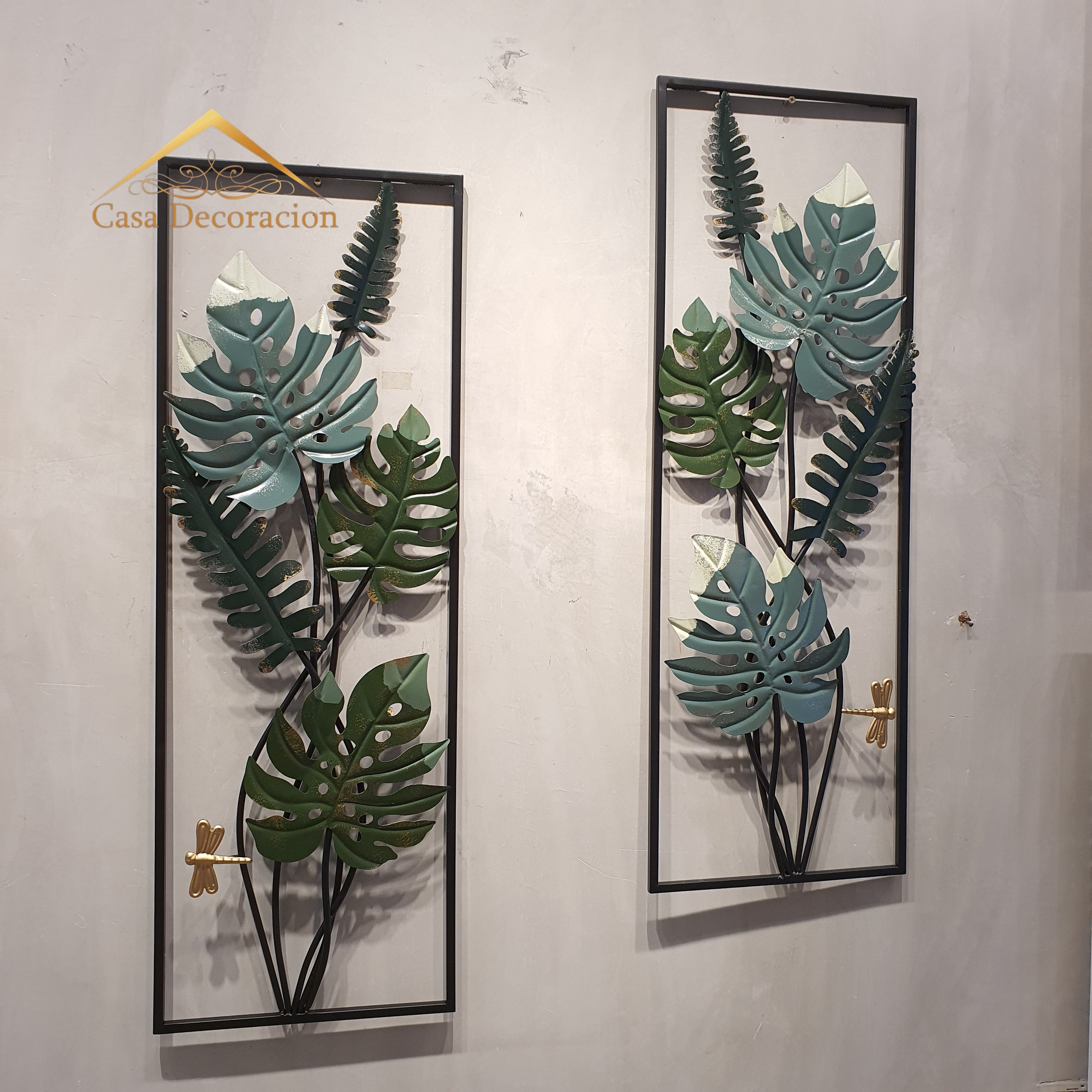 Green Leaves Decor Set of 2