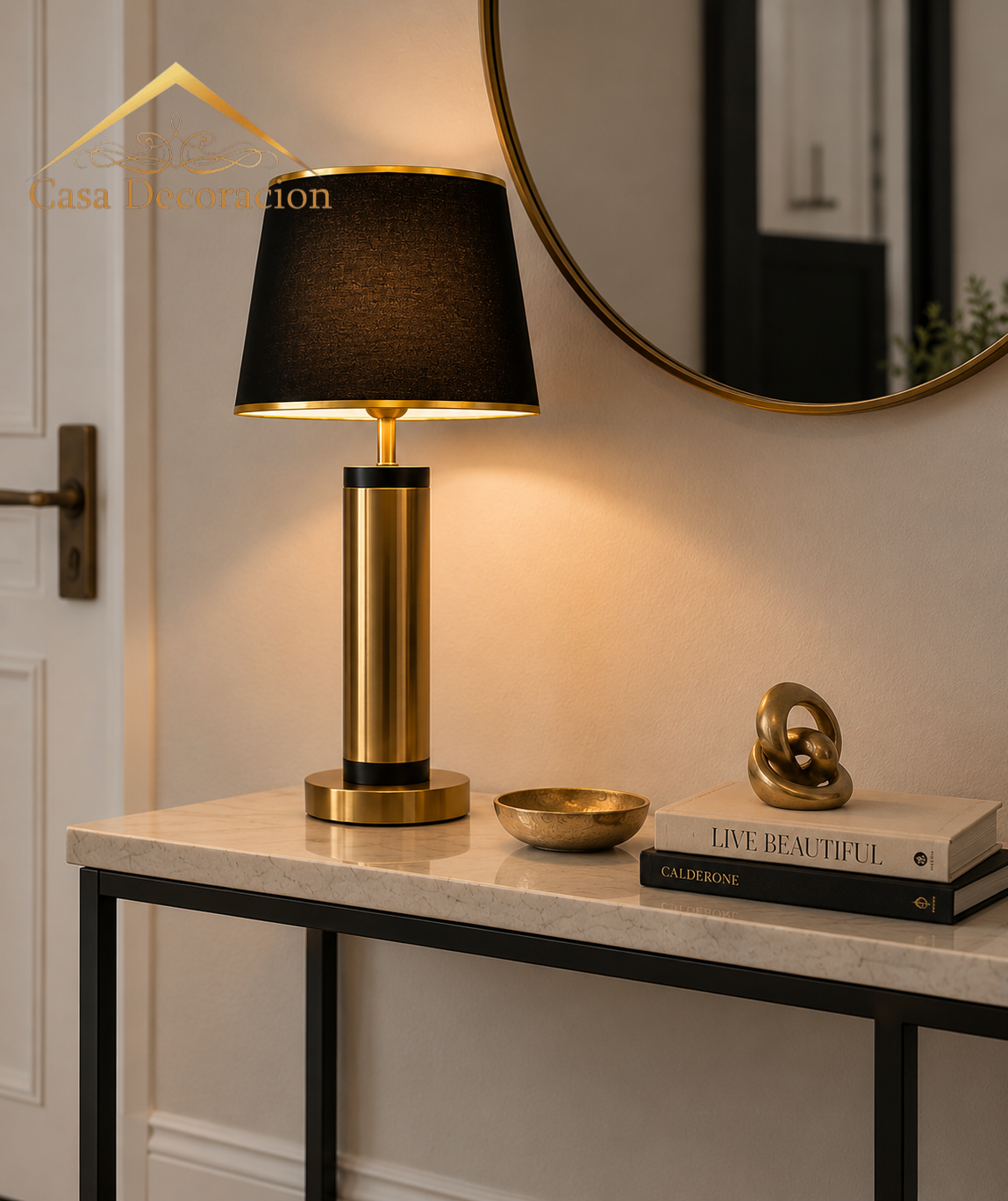 Black and Gold Table Lamp