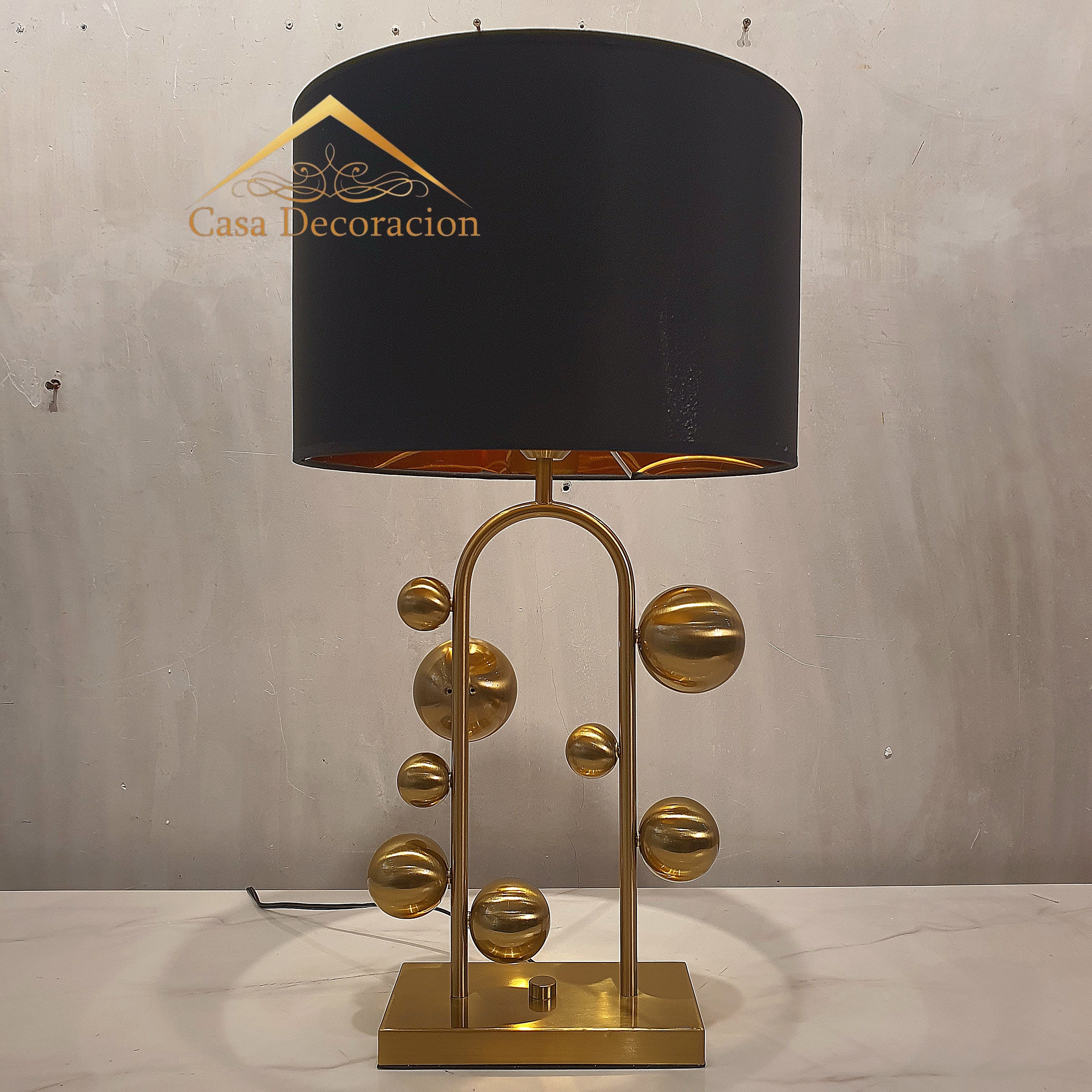Gold Bubbles Table Lamp Shade