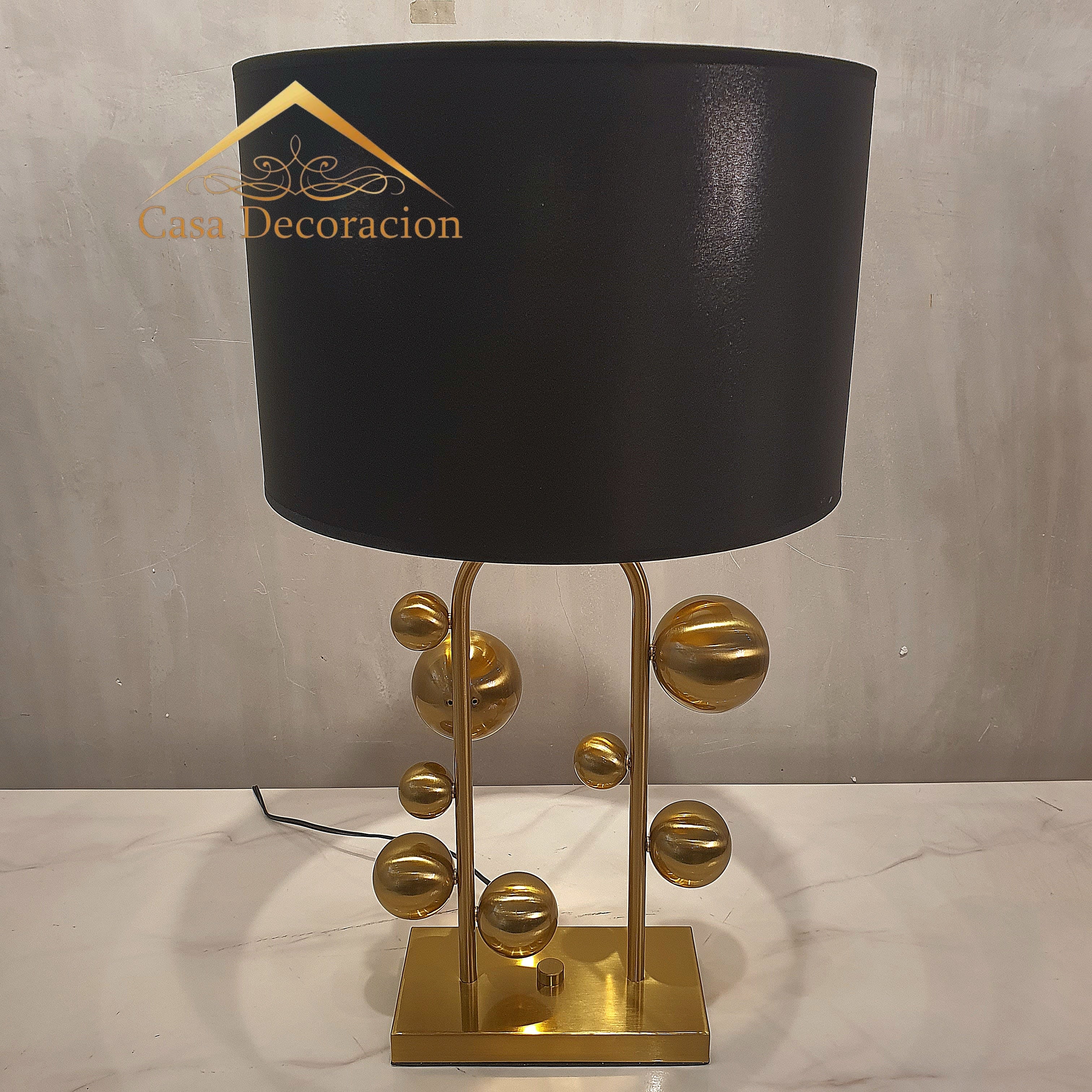 Gold Bubbles Table Lamp Shade