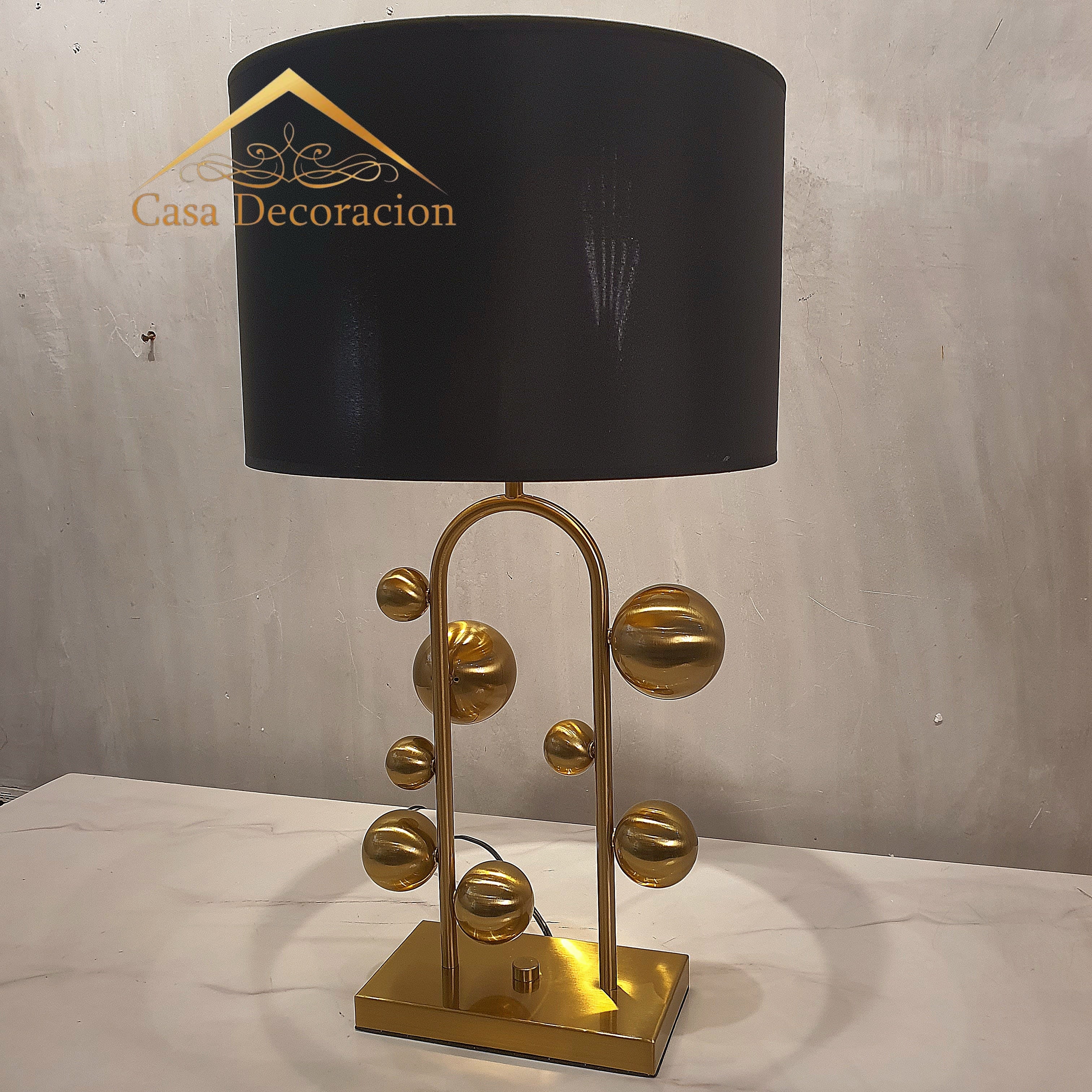 Gold Bubbles Table Lamp Shade