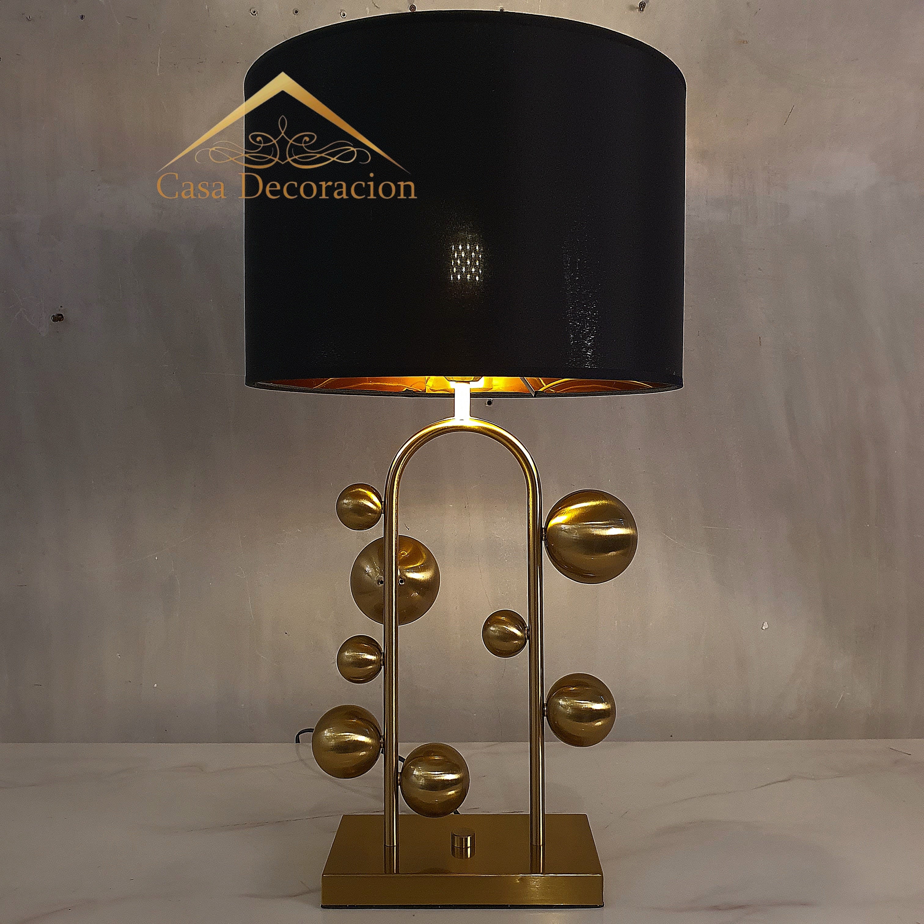Gold Bubbles Table Lamp Shade