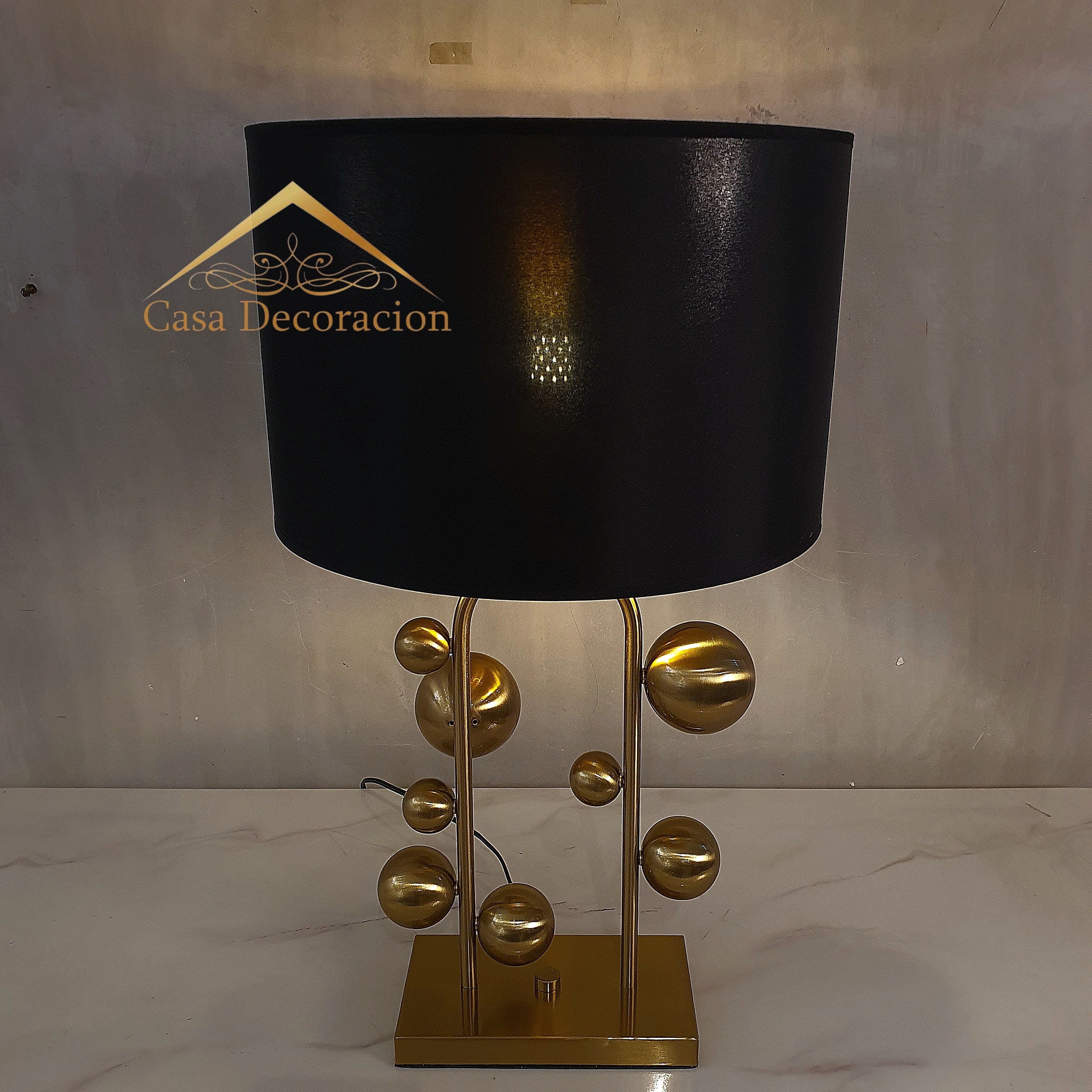 Gold Bubbles Table Lamp Shade