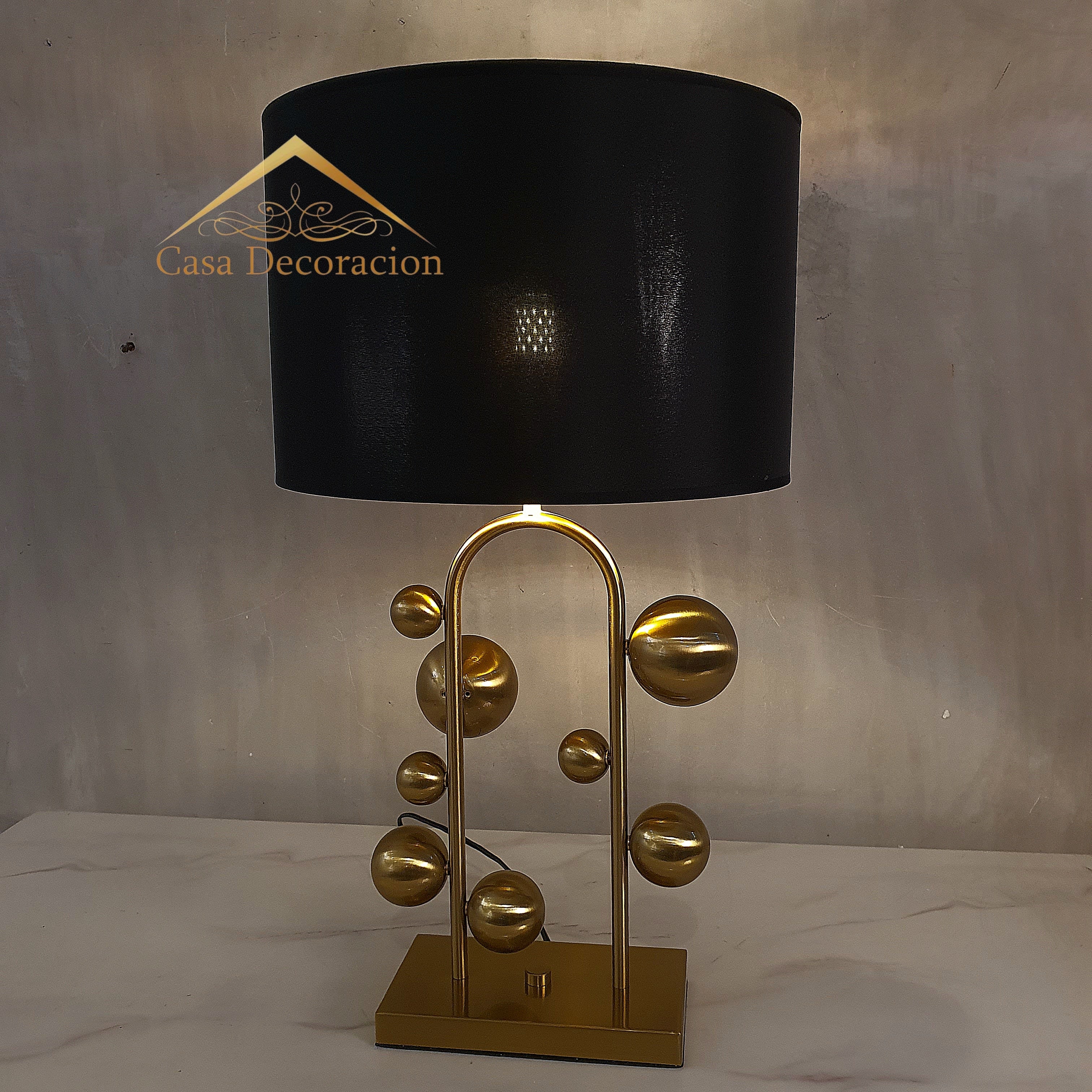 Gold Bubbles Table Lamp Shade