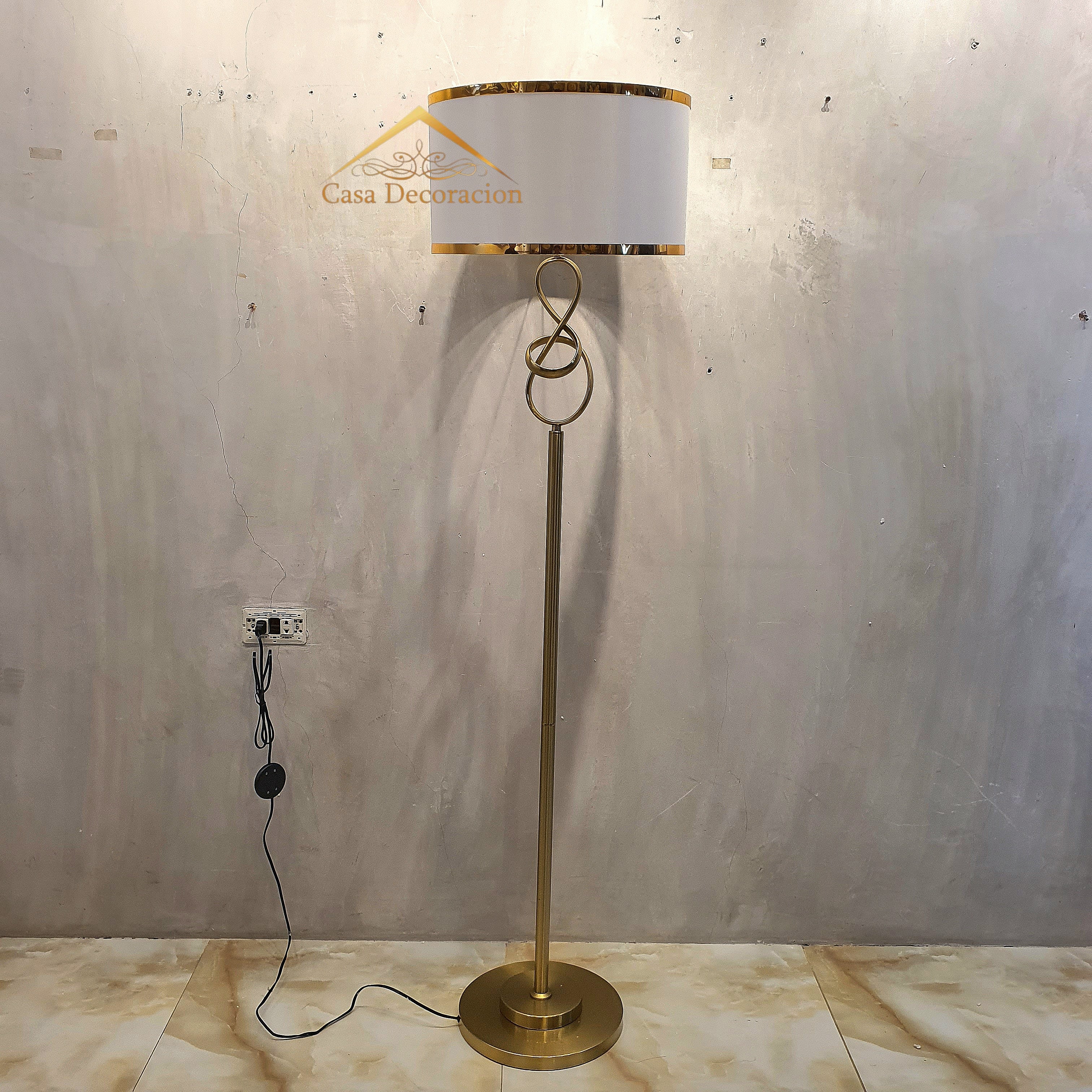 Infinity Loop Gold Floor Lamp