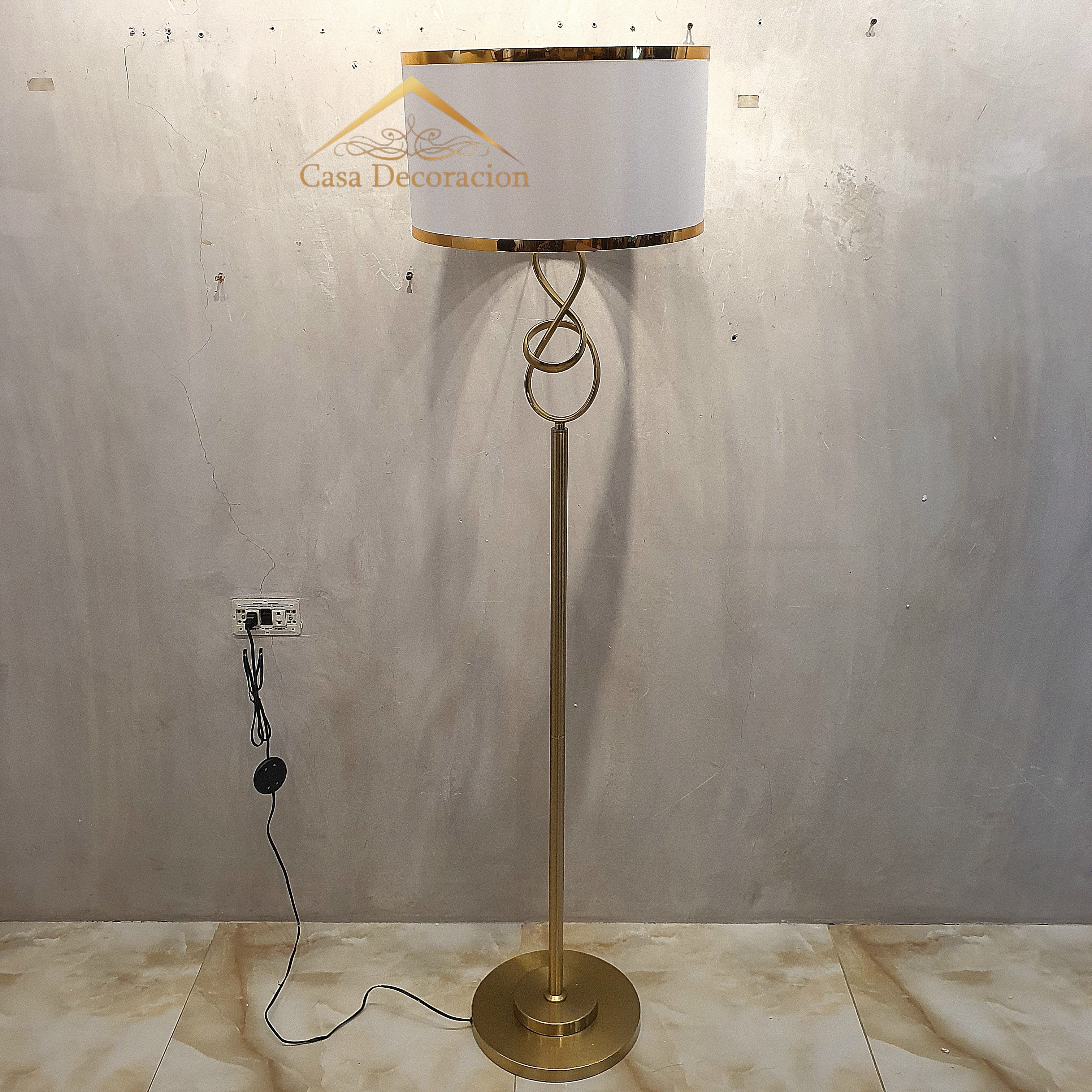 Infinity Loop Gold Floor Lamp