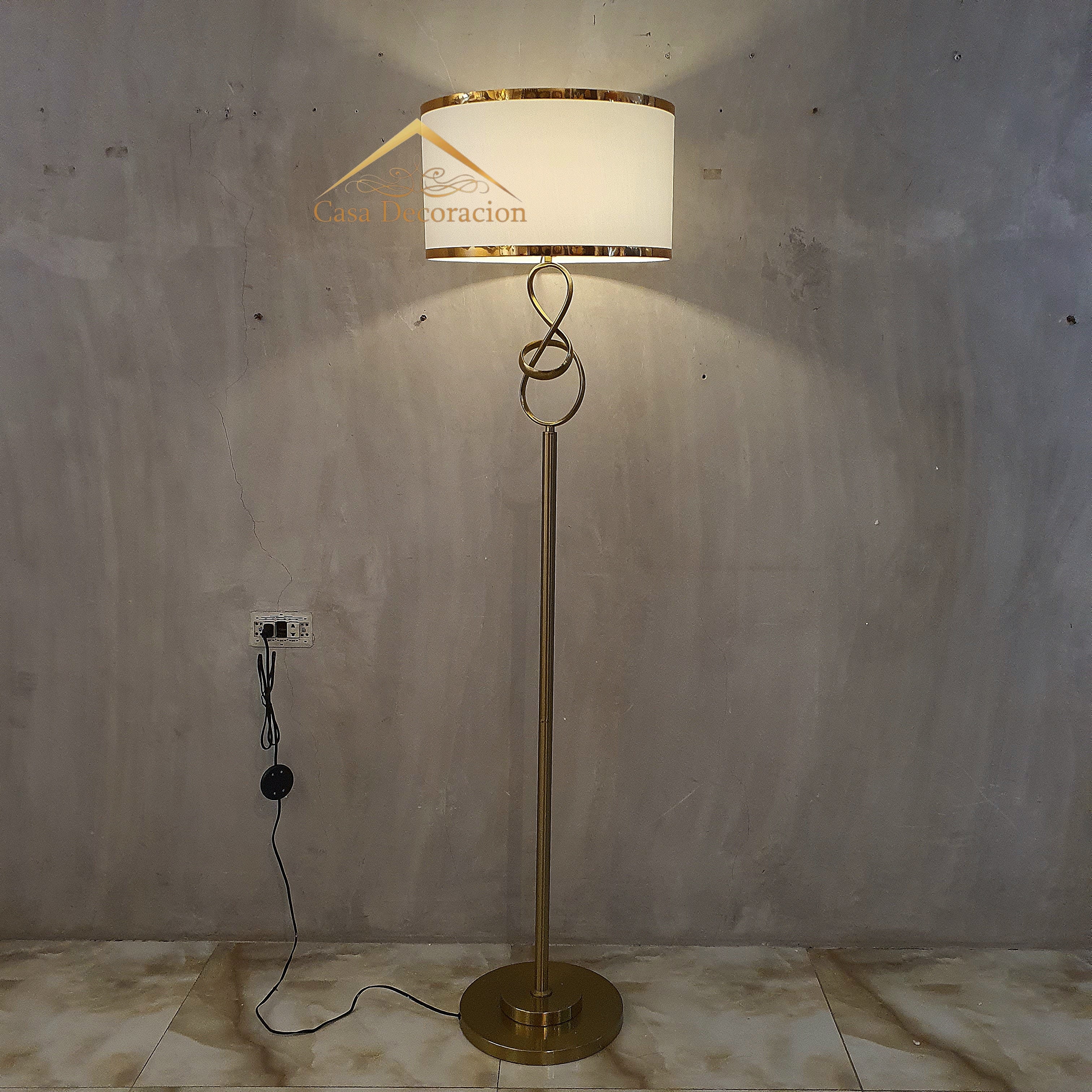 Infinity Loop Gold Floor Lamp