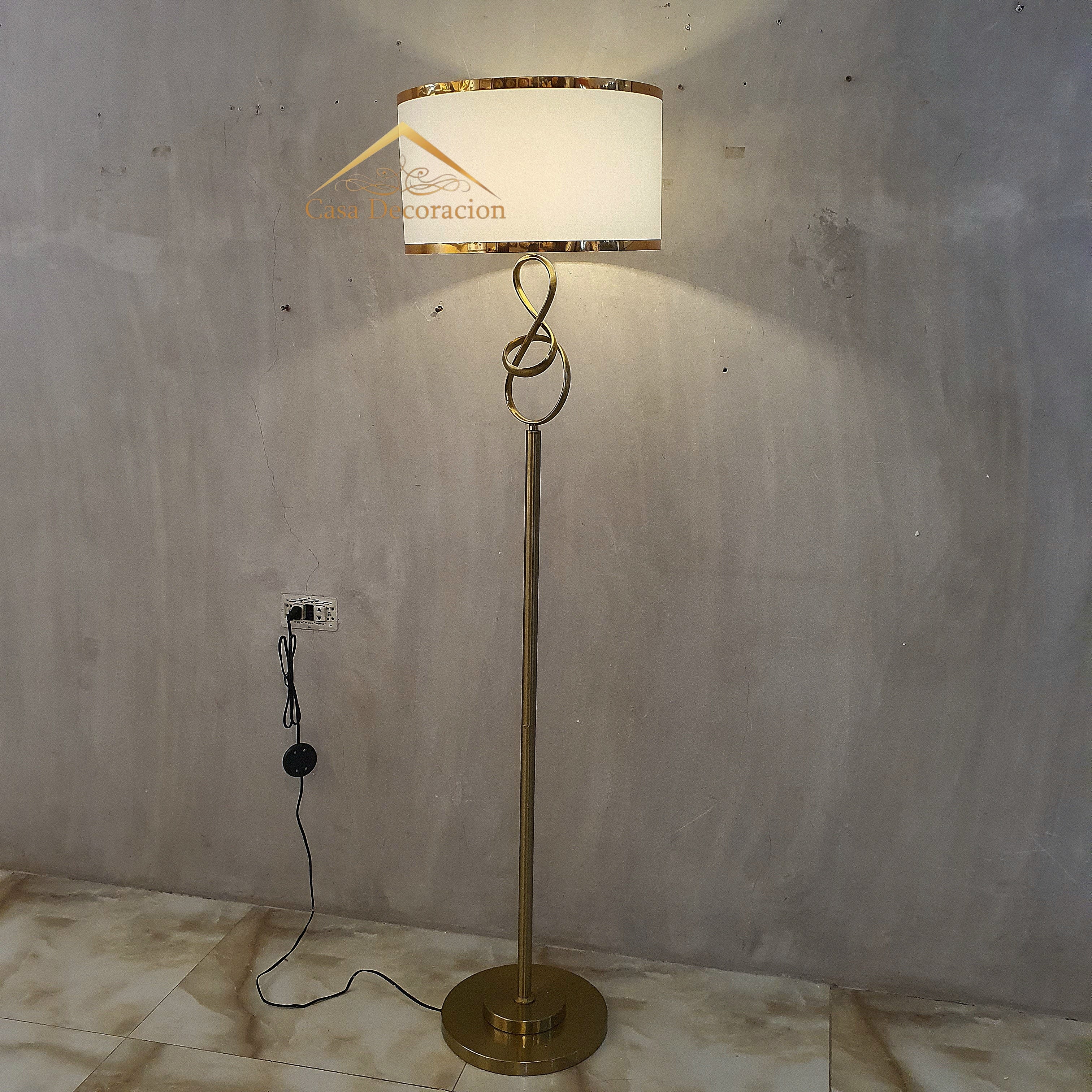 Infinity Loop Gold Floor Lamp