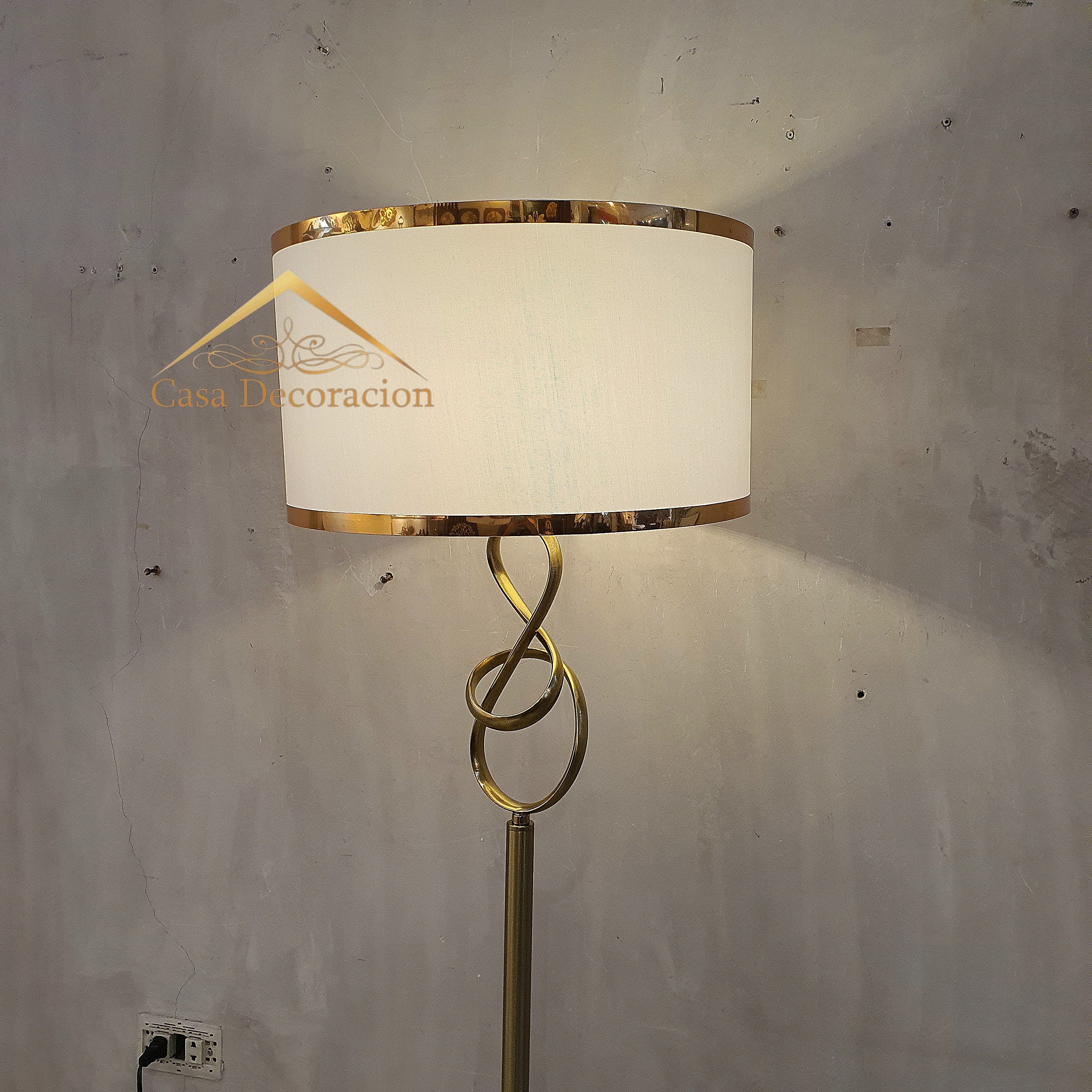 Infinity Loop Gold Floor Lamp