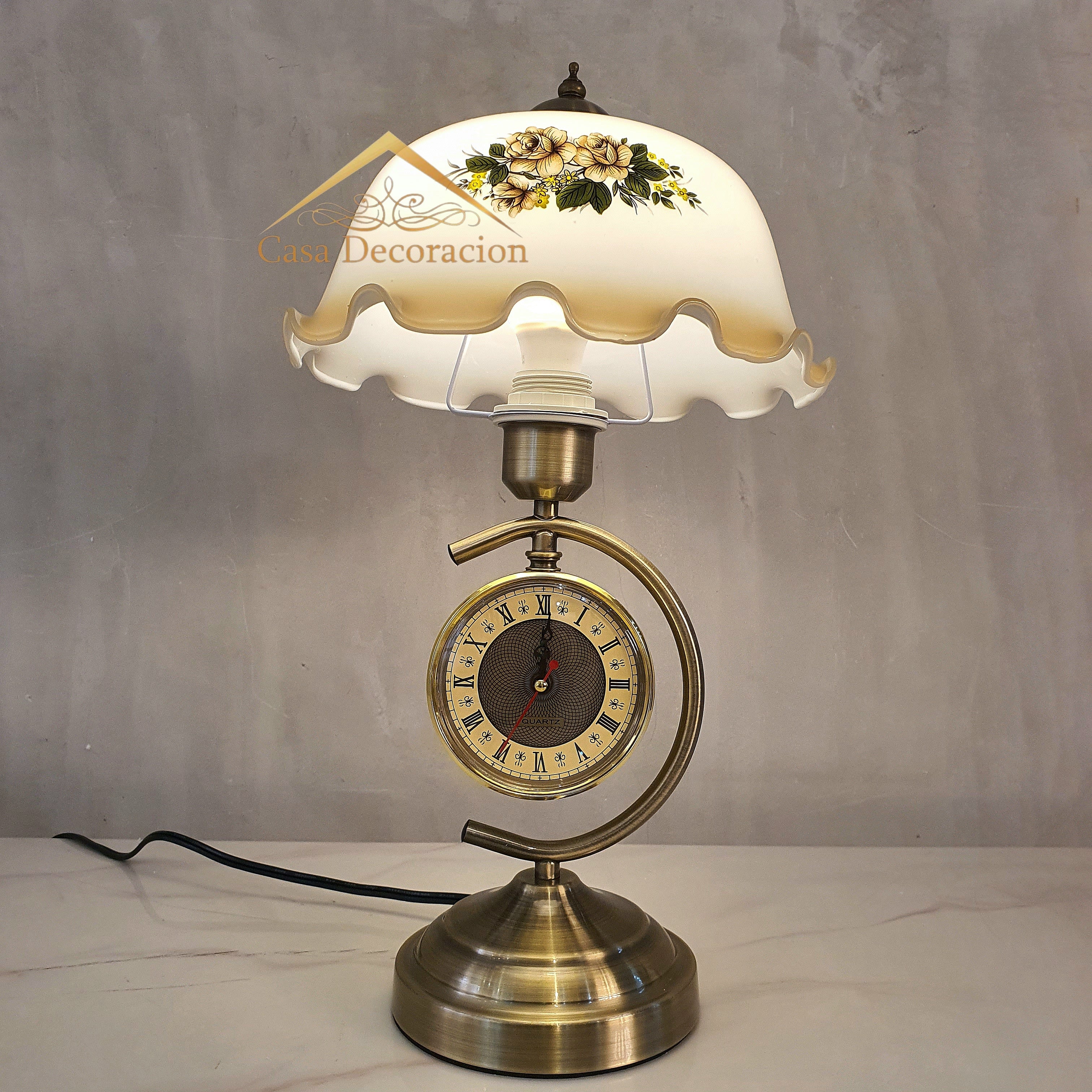 Vintage Globe w/clock Night Lamp