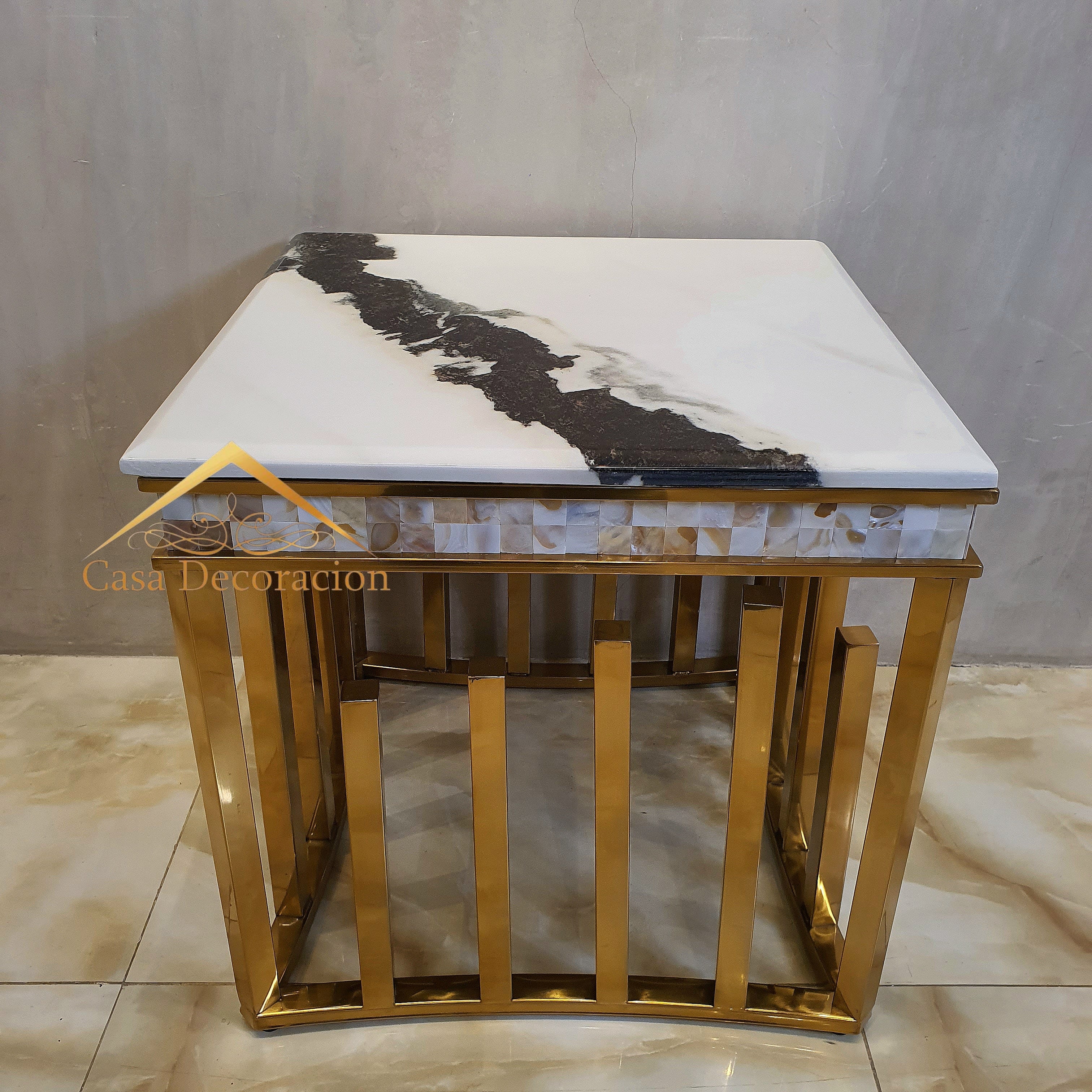 Linear Gold Metal  Center Table