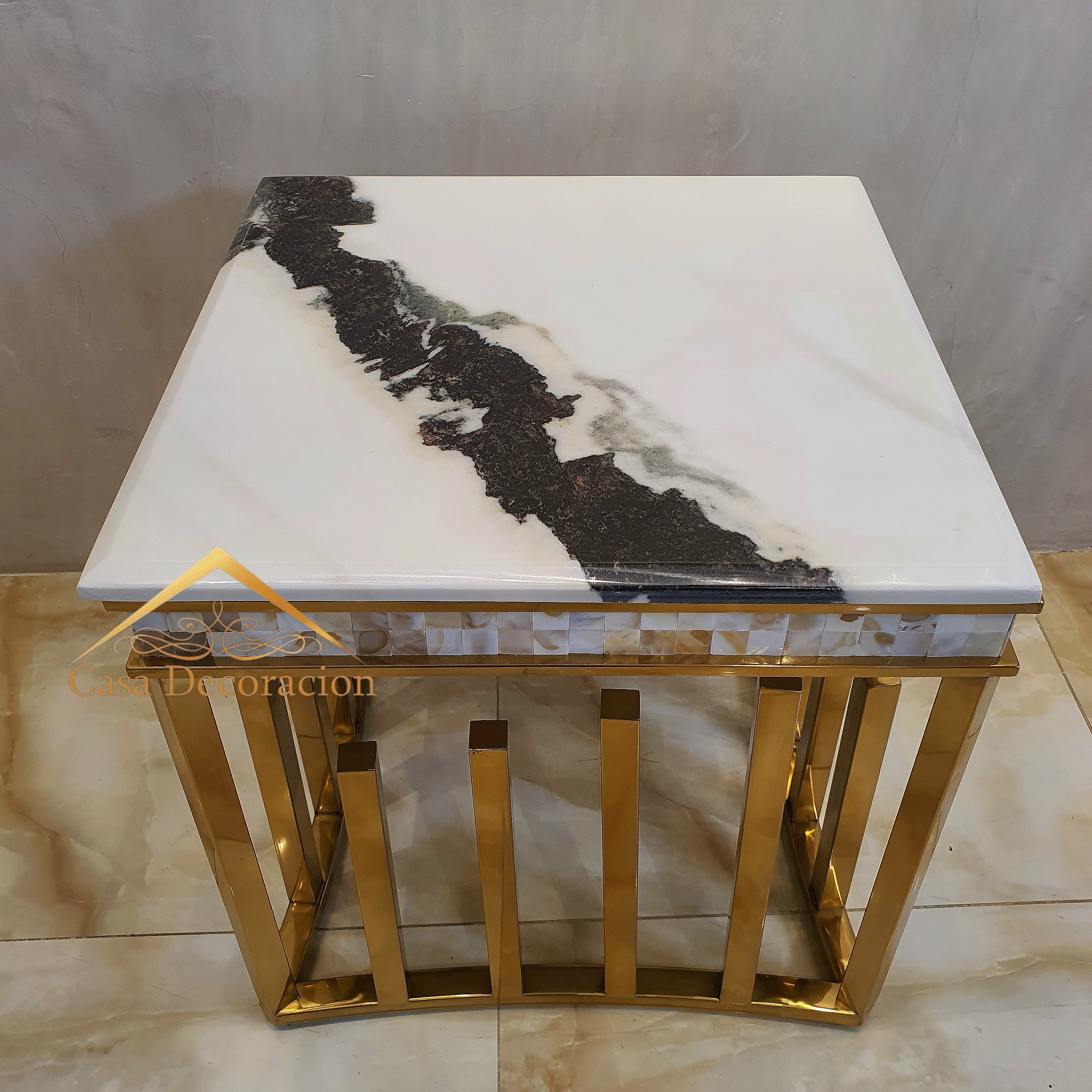 Linear Gold Metal  Center Table