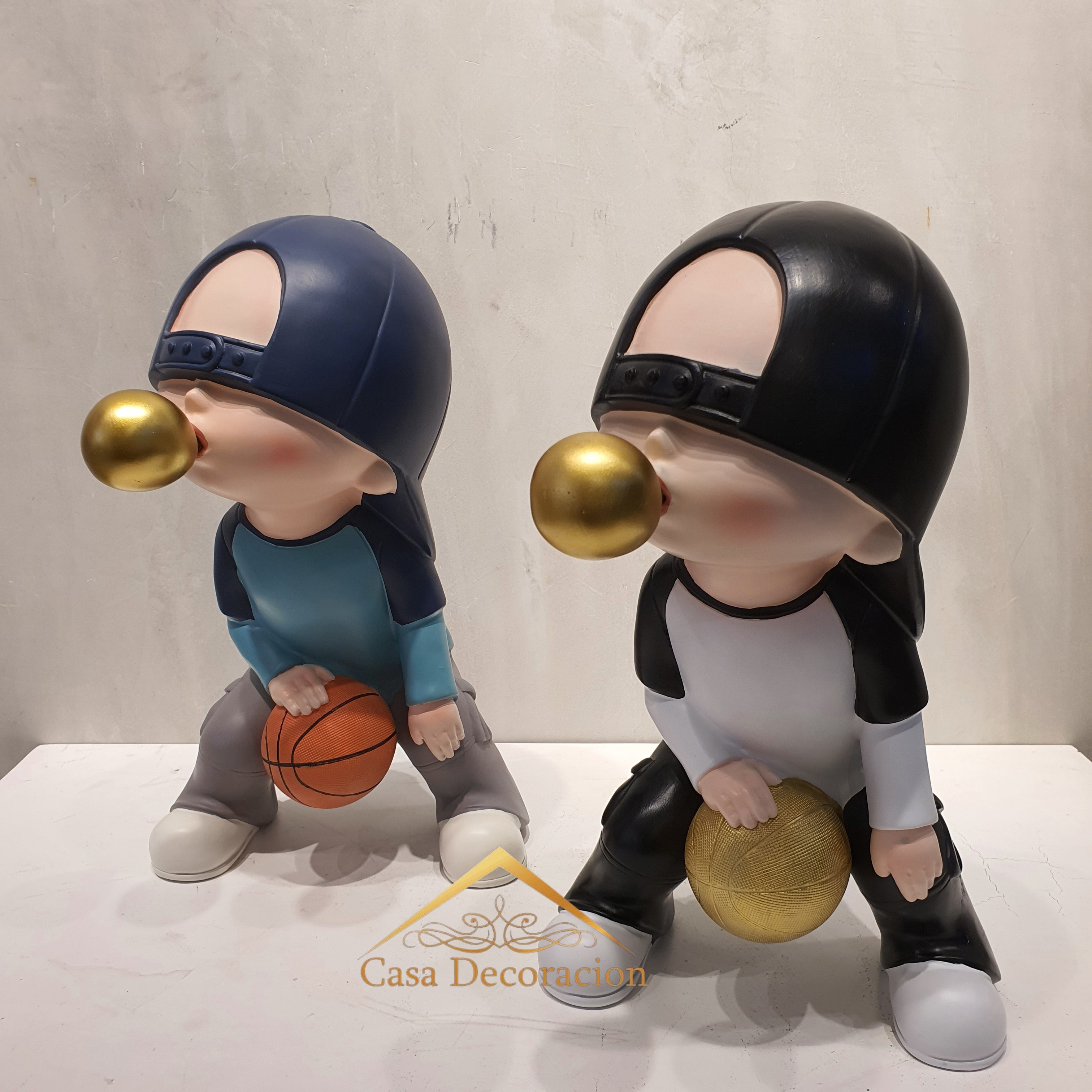 Boy Dribbling Ball Black