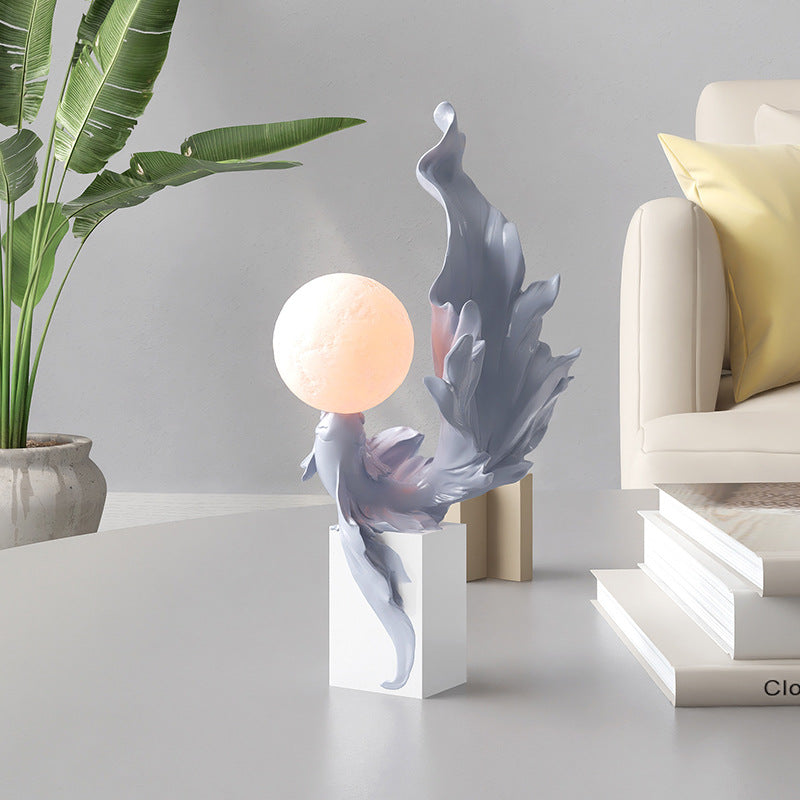 Blue Fish with Light Ball