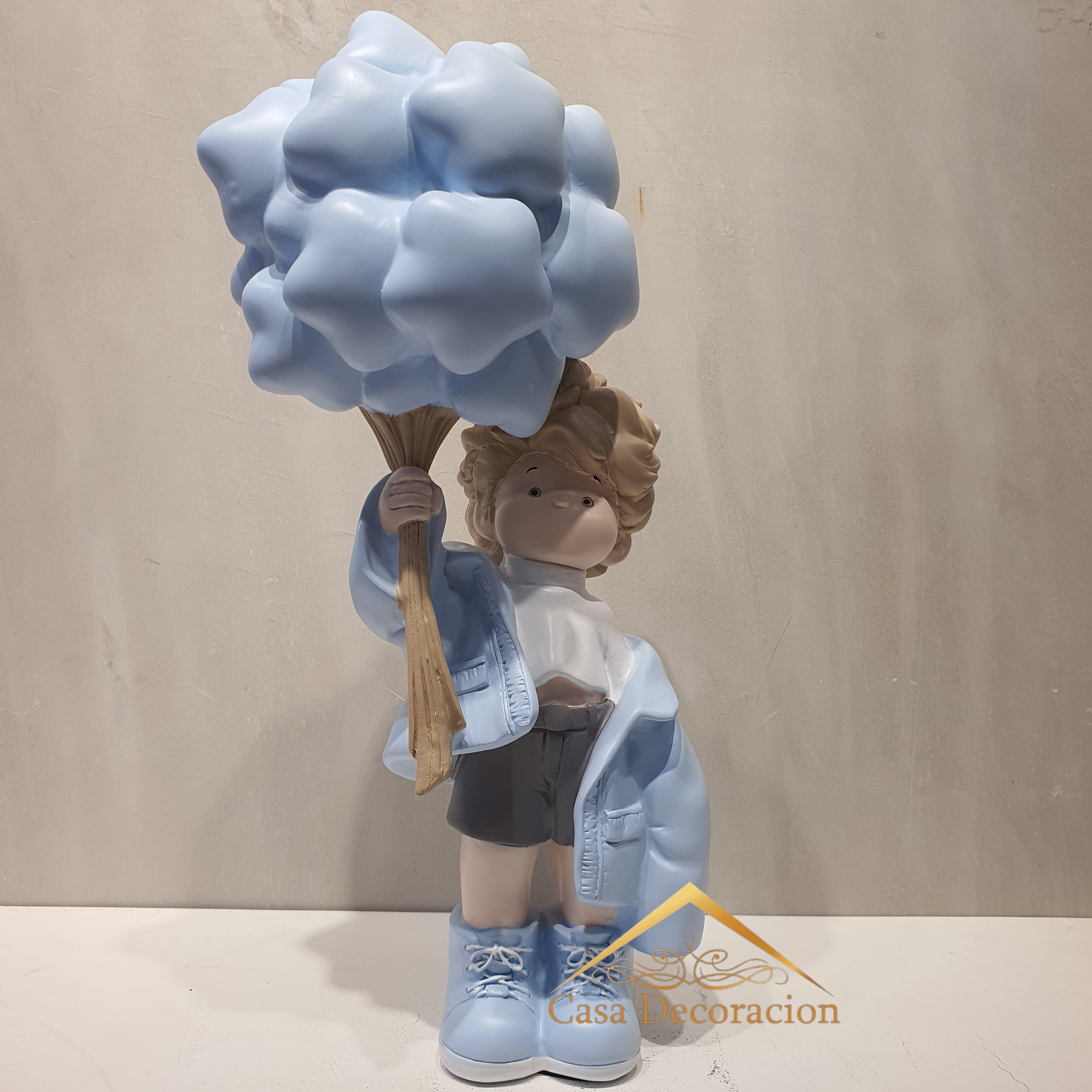 Boy with Blue Balloon Star