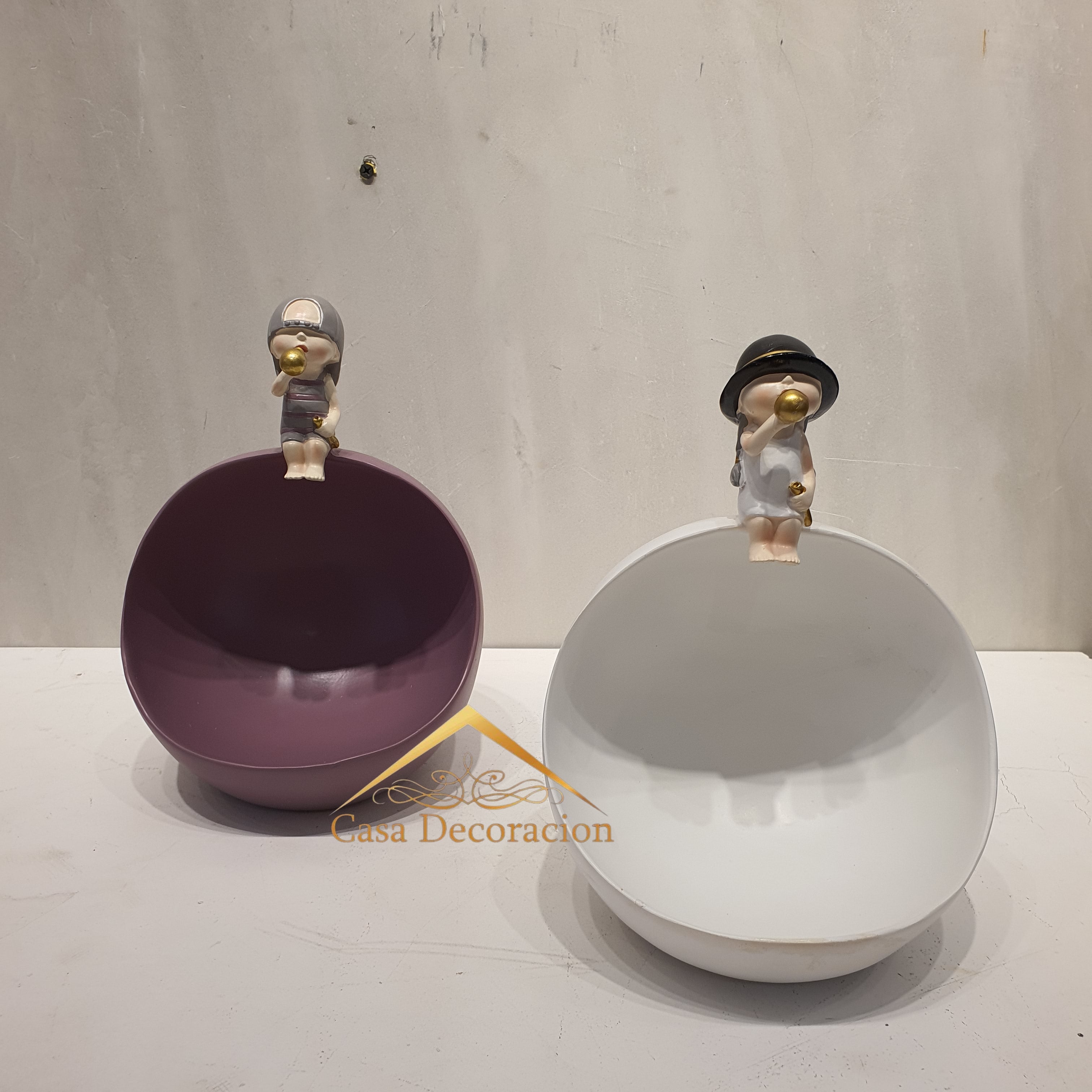 Cute Boy Storage Organizer - White