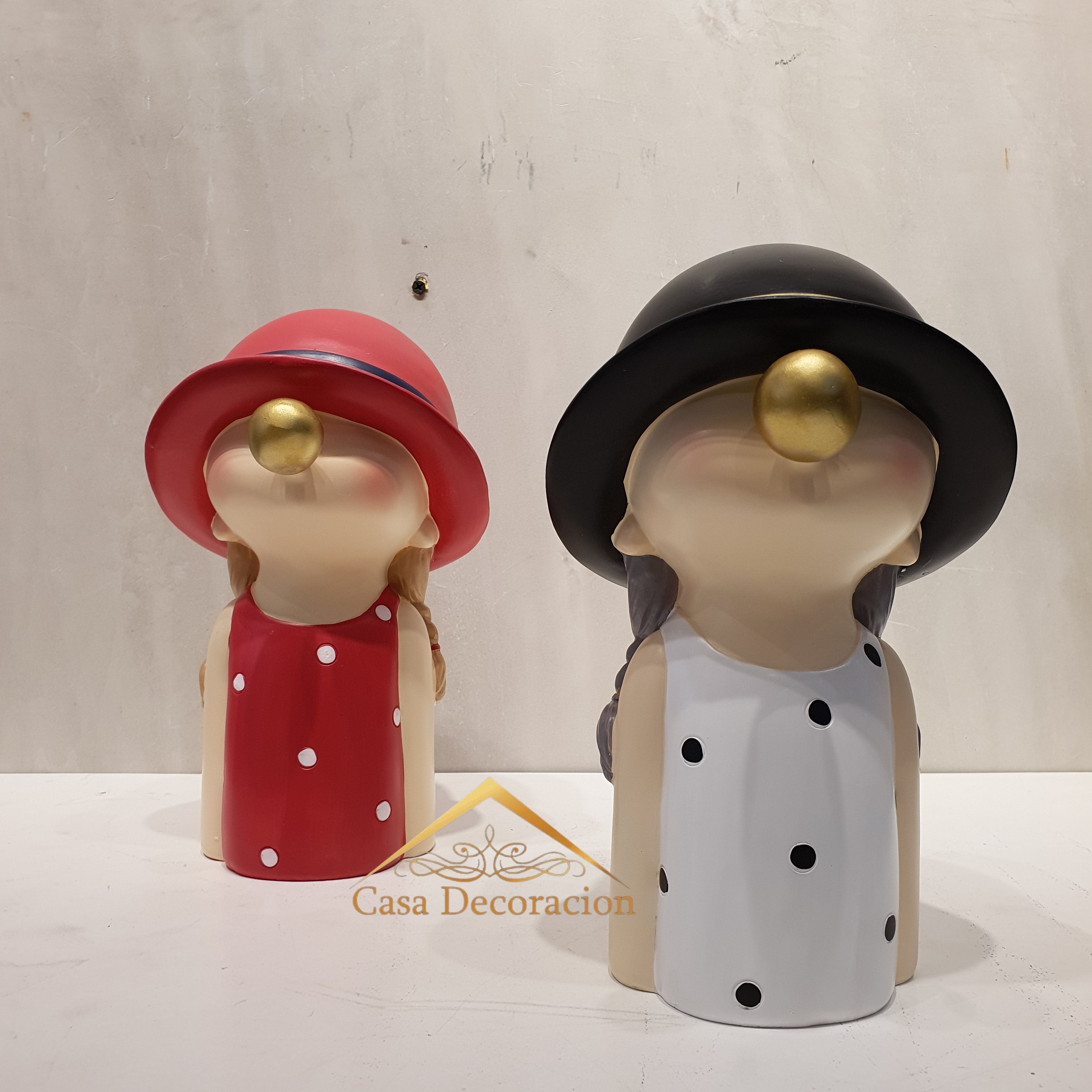 Cute White Porka Girl w/ Hat