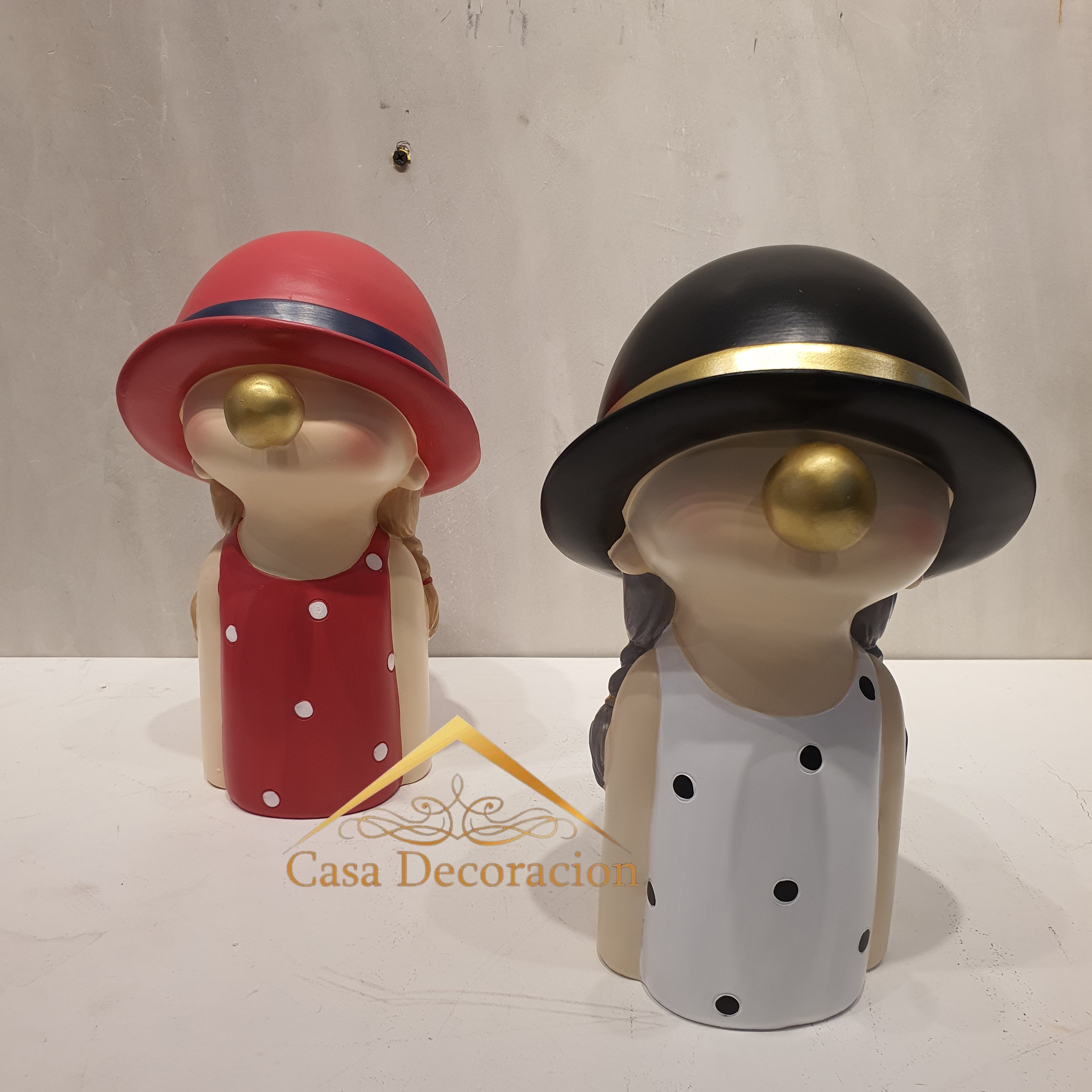 Cute White Porka Girl w/ Hat