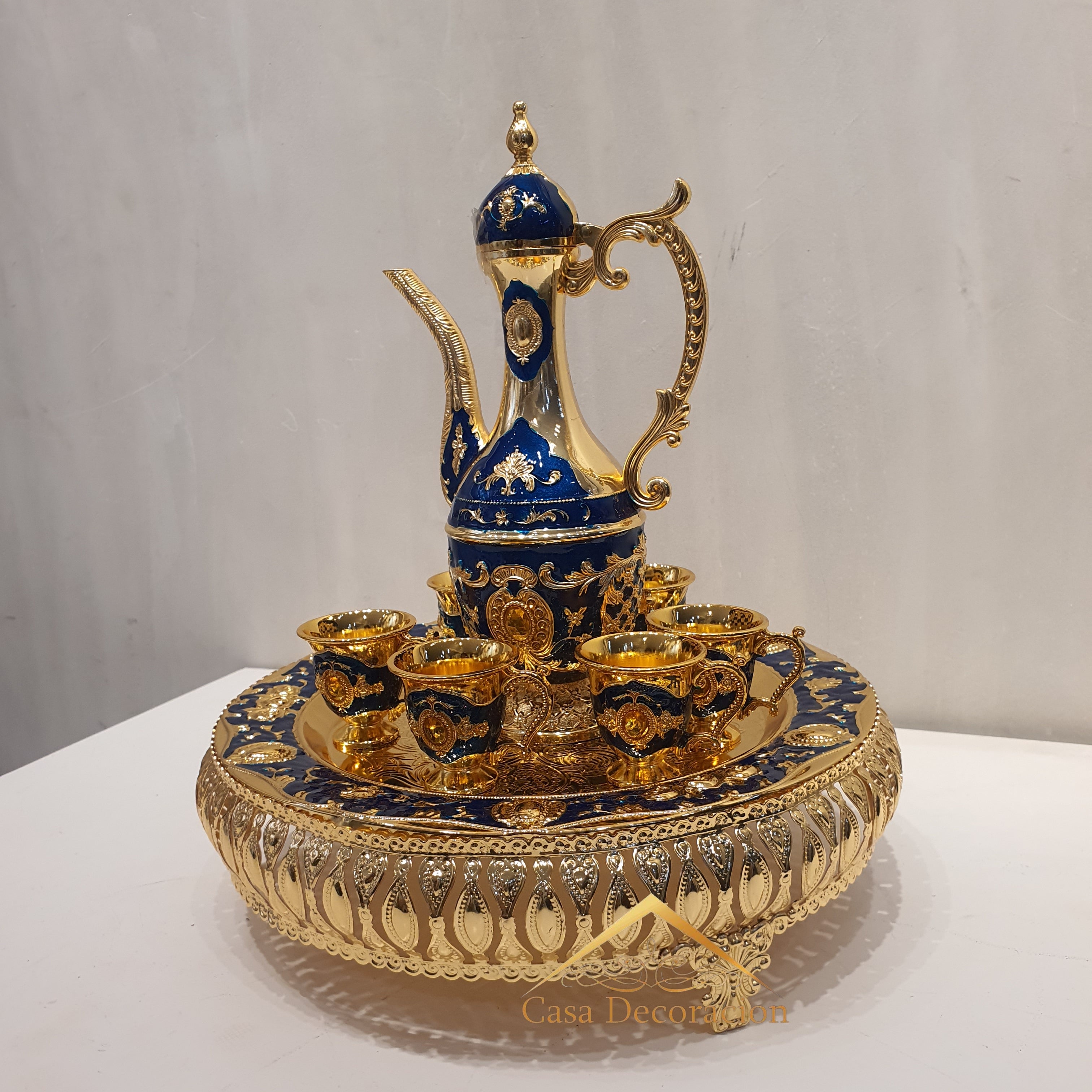 Elegant Wine Set Table Decor - Blue