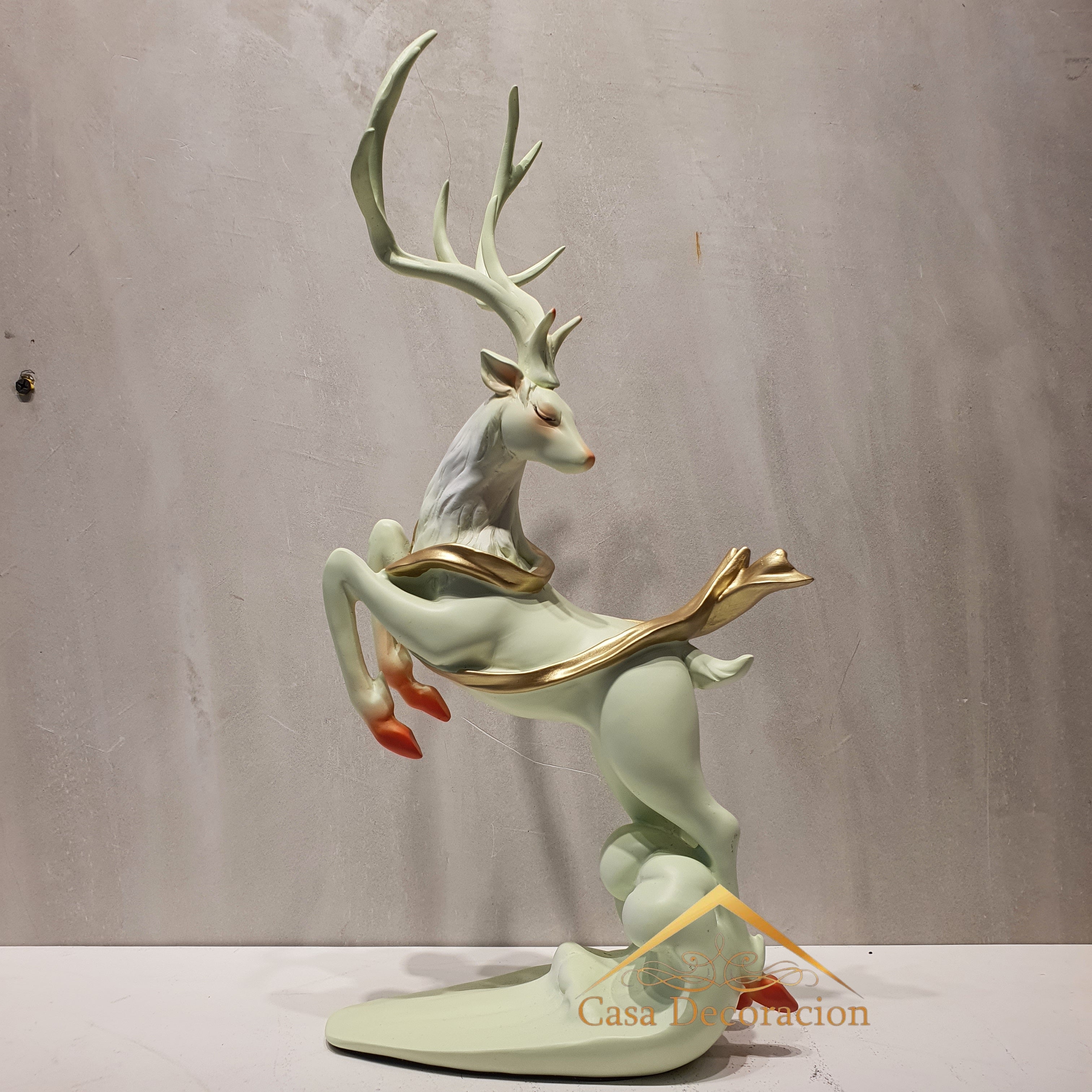 Green Deer Table Decor