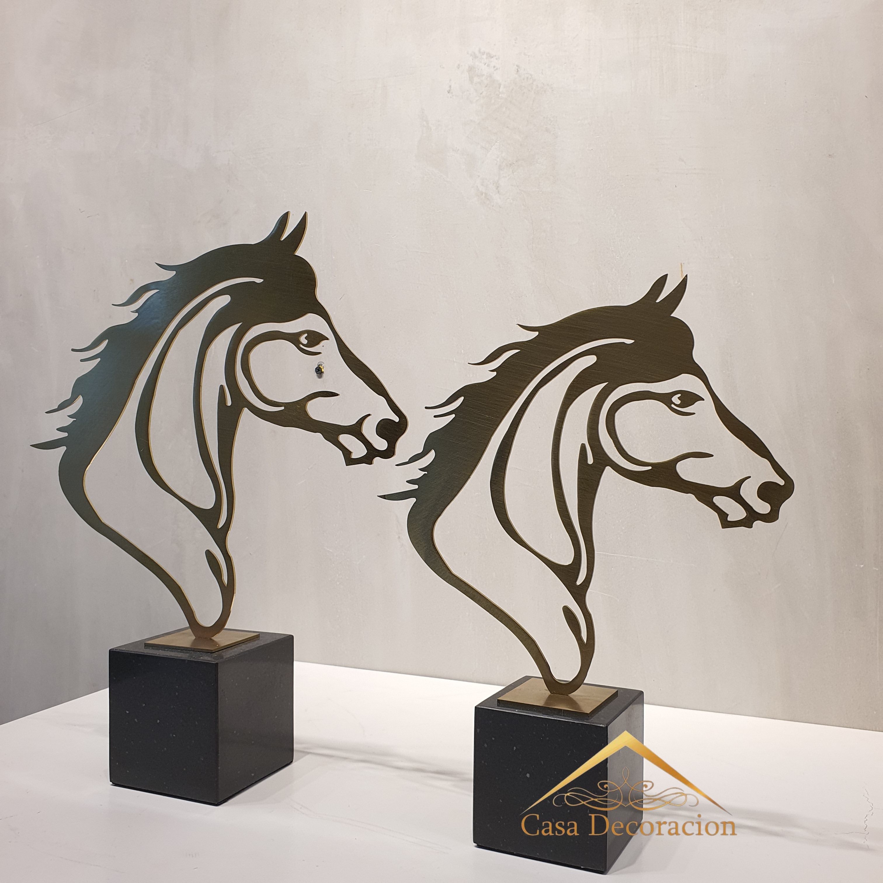 Horse Head Stainless Figure