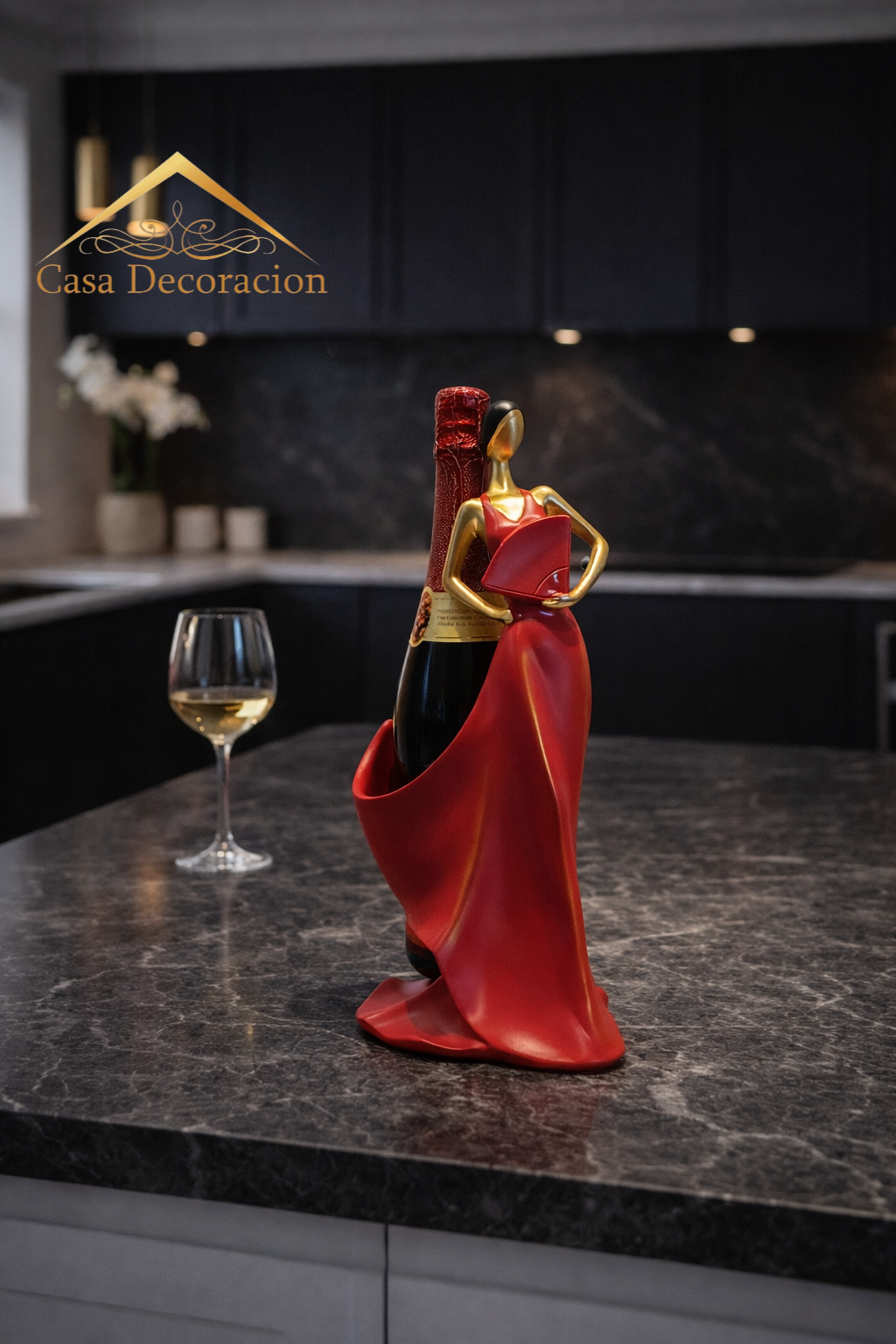 Red Lady Wine Holder